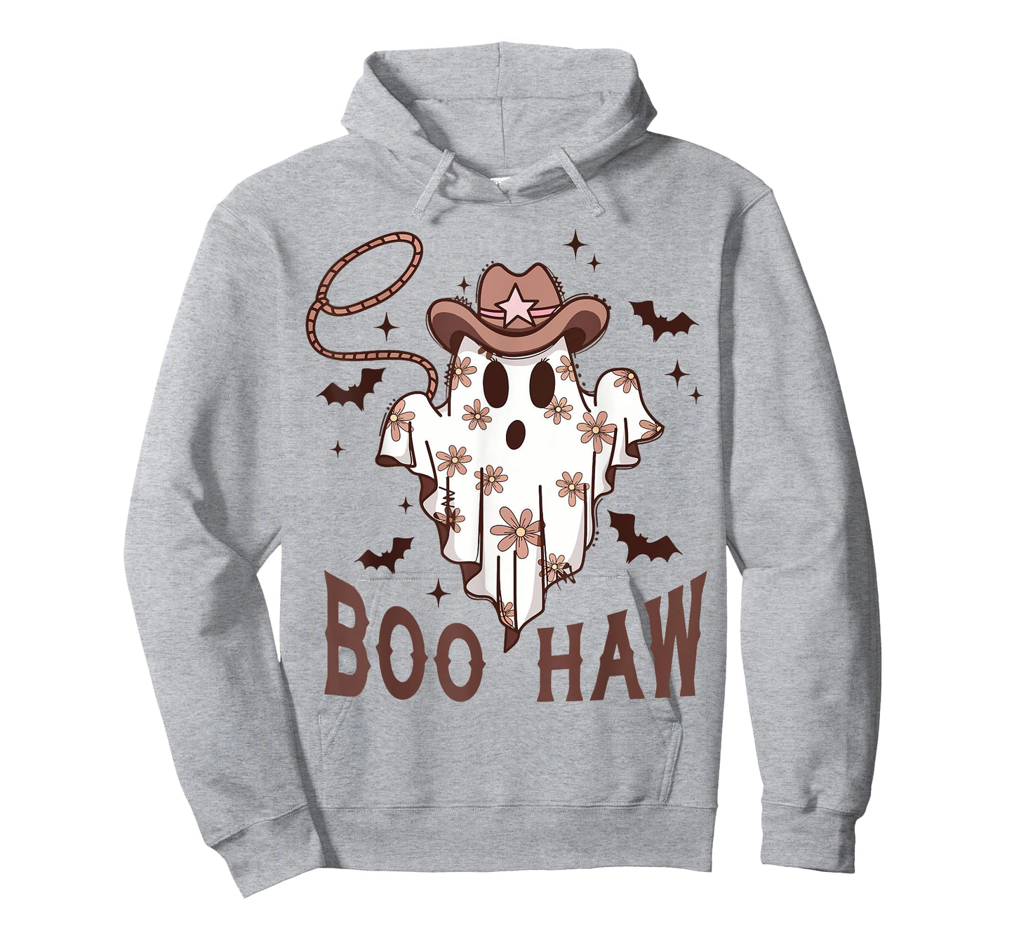 Boo Haw Cute Ghost Funny Cowboy Cowgirl Western Halloween T-Shirt