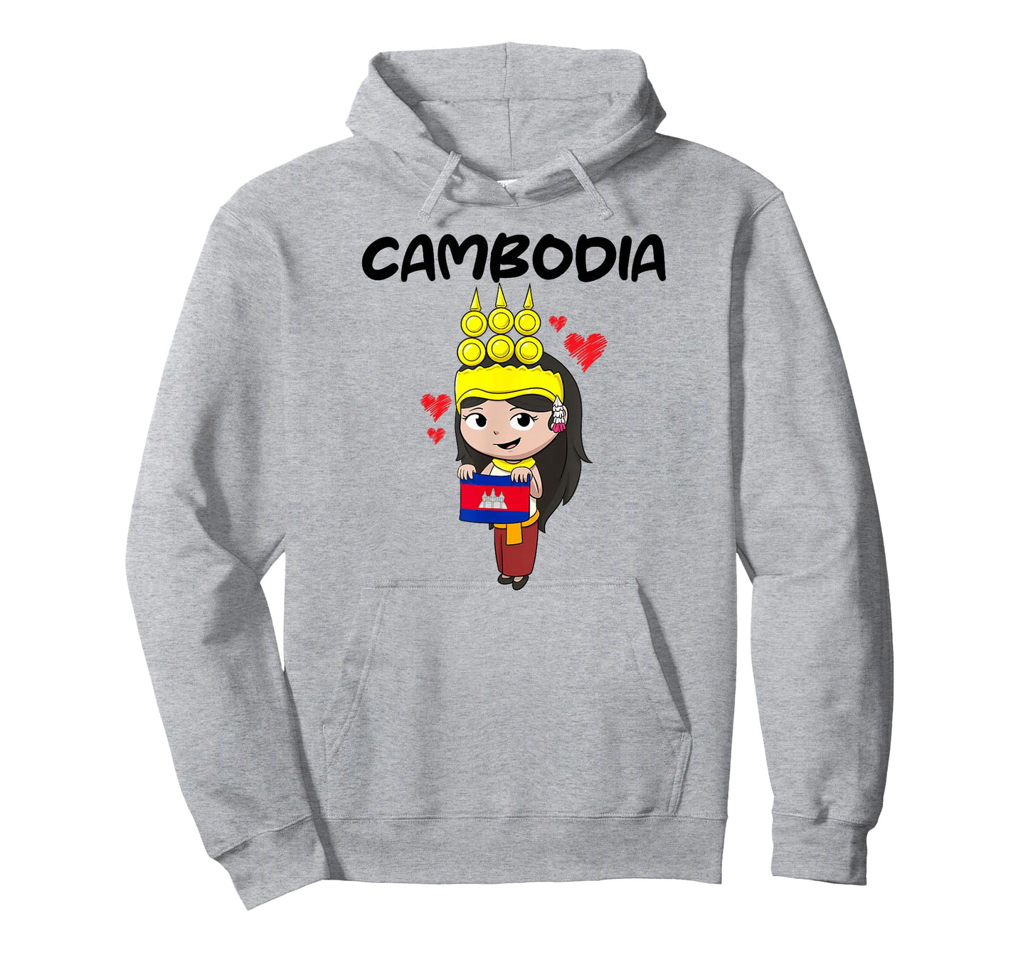 Cambodia Cambodian Khmer Apsara Traditional Dance Flag T-Shirt