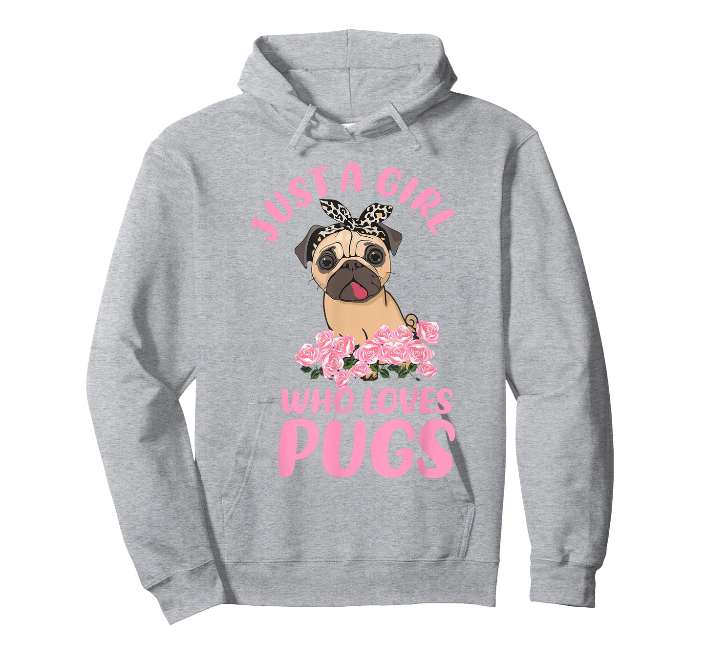 Just A Girl Who Loves Pugs, Girl And Her Dog Lover For Women T-Shirt