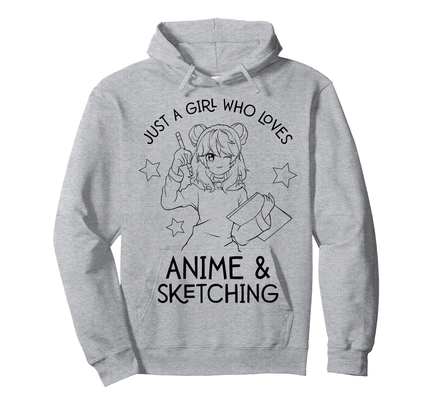 Just A Girl Who Loves Anime and Sketching Drawing Art T-Shirt