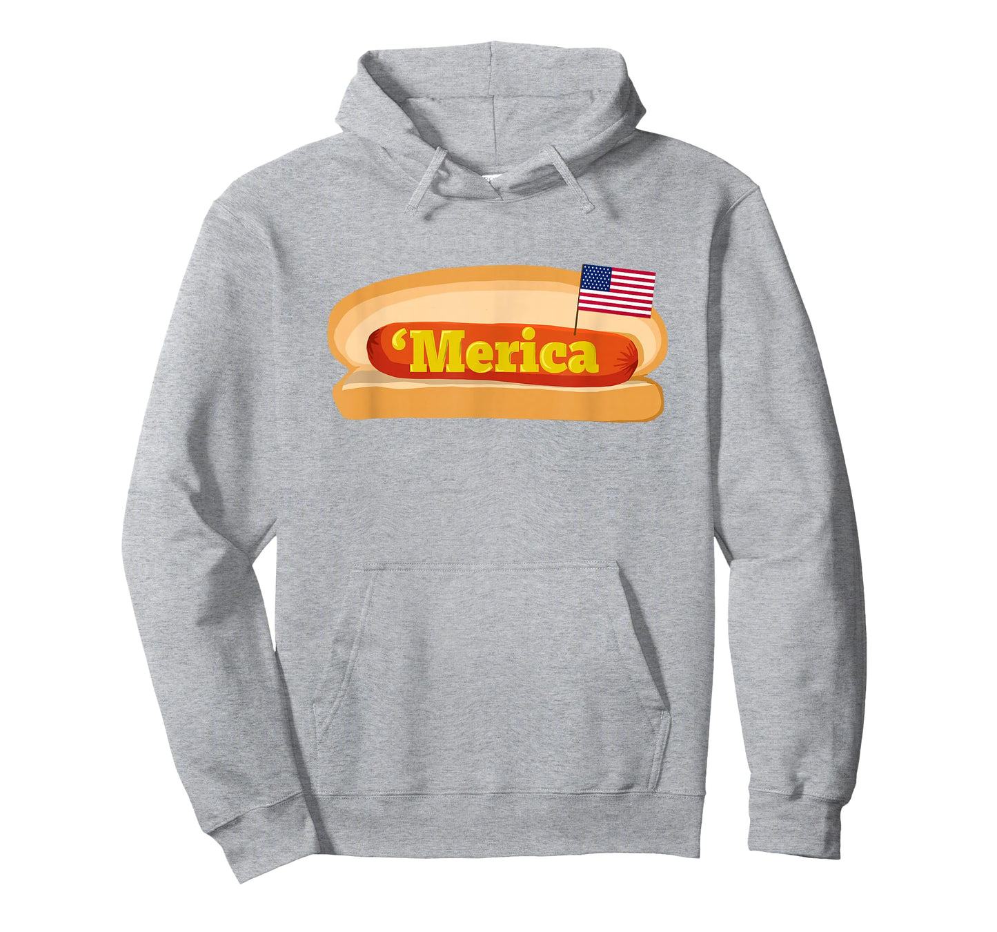 'Merica Hot Dog Flag Patriotic American Flag Hot Dog T-Shirt