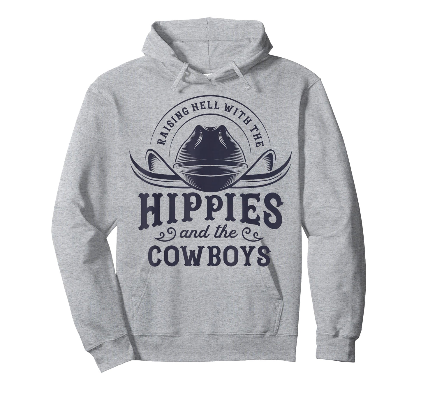 Hippies And Cowboys Cowgirls Retro 70s Western Country Rodeo T-Shirt