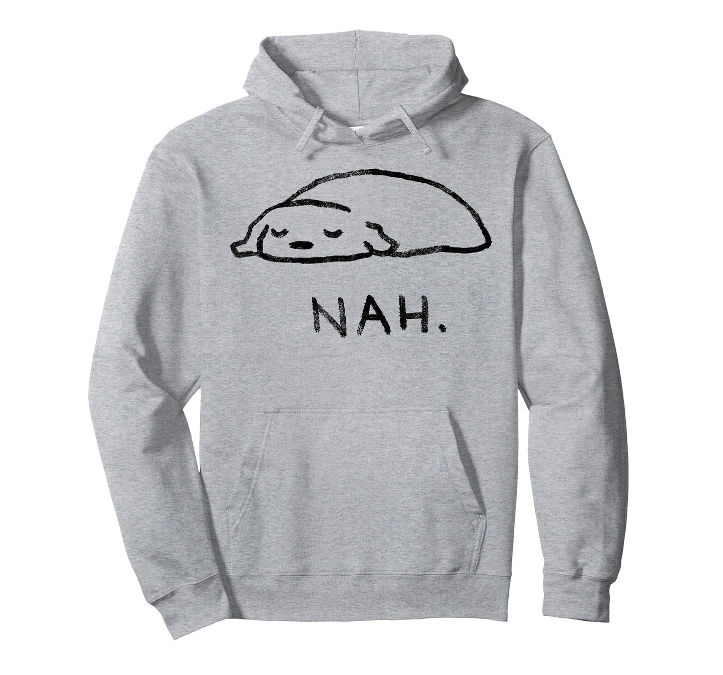 Nah - Cute Lazy Dog Sleeping Funny Puppy T-Shirt