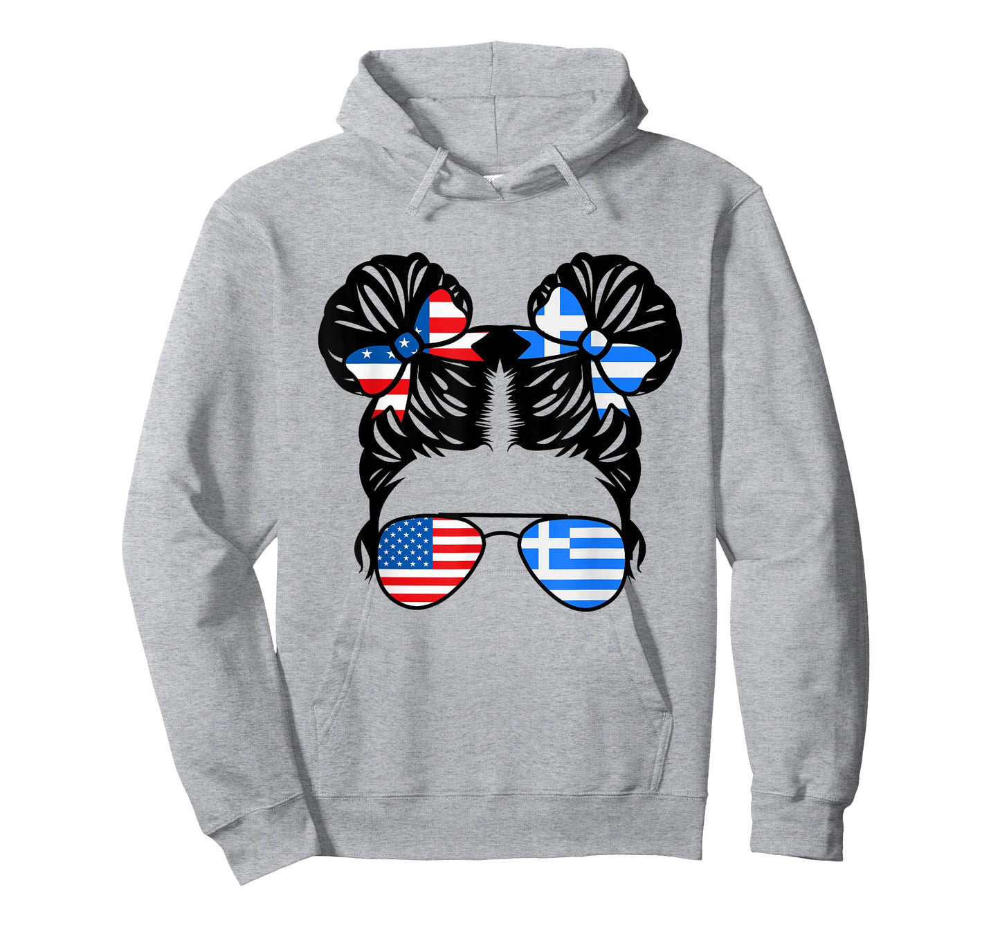 Half American Half Greek Girl USA Greece Flag Patriot T-Shirt