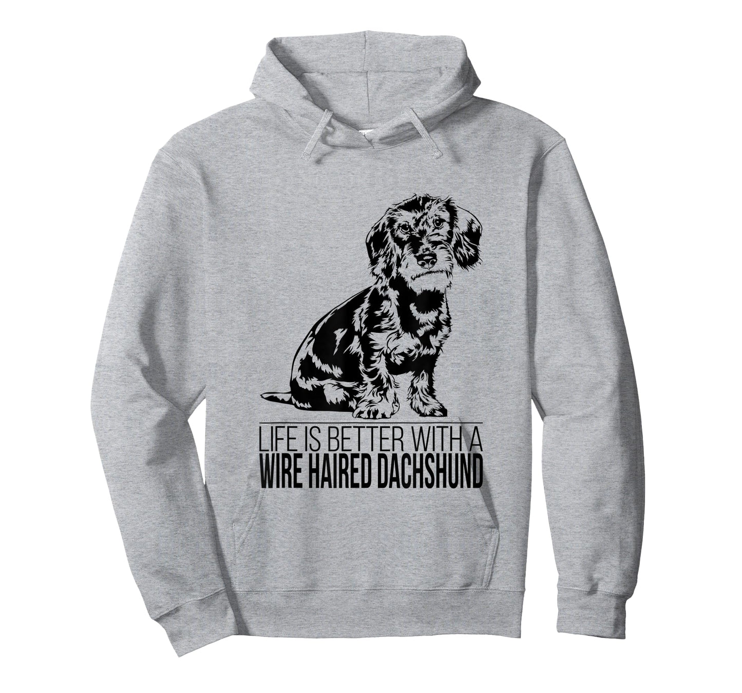 Life is better Wire Haired Dachshund dog saying dog T-Shirt for Men Women