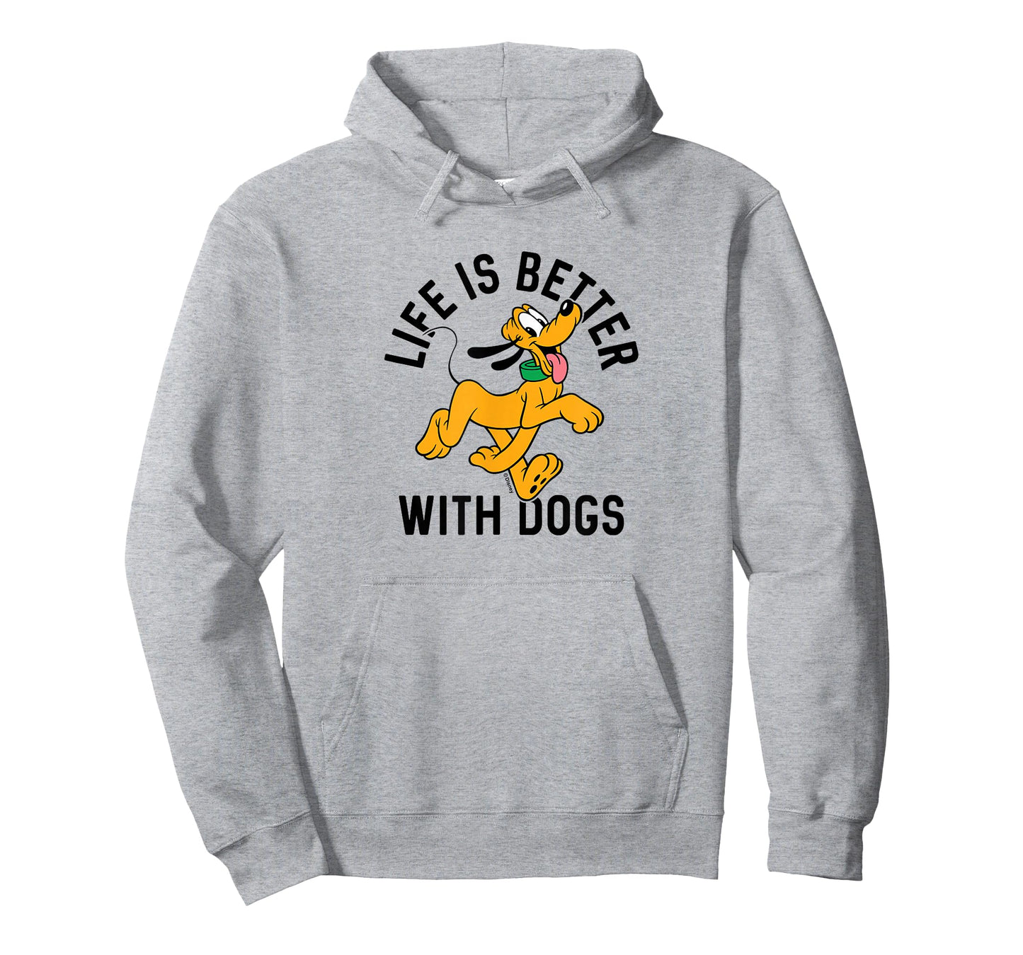 Pluto Life is Better with Dogs T-Shirt Small