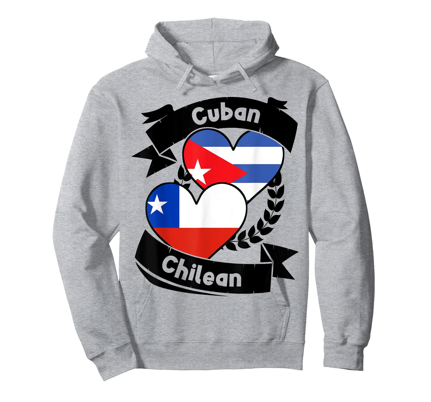 Cuban Chilean Heart Flags Cuba Chile T-Shirt