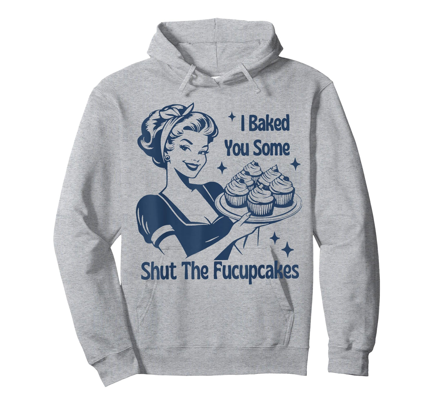 Funny Baking Tee Shut The Cupcakes Retro Baker T-Shirt