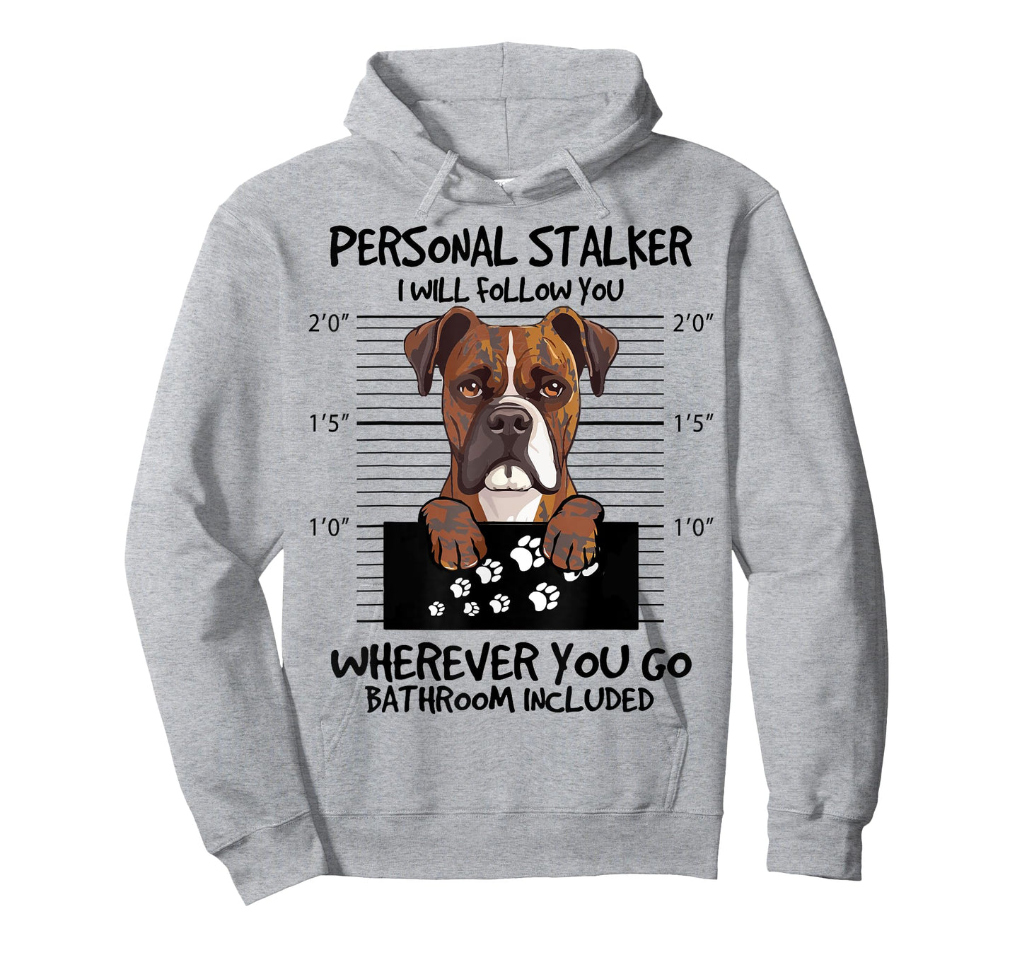 Funny Personal Stalker Brindle Boxer For Dog Owner T-Shirt