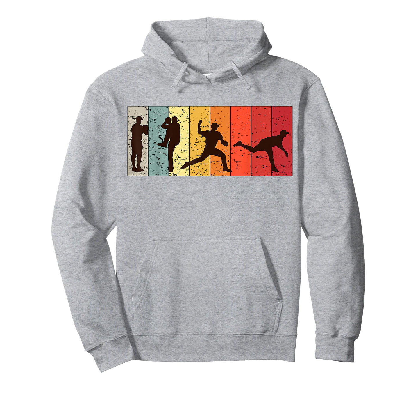 Retro Baseball Pitcher Men Vintage Pitching T-Shirt