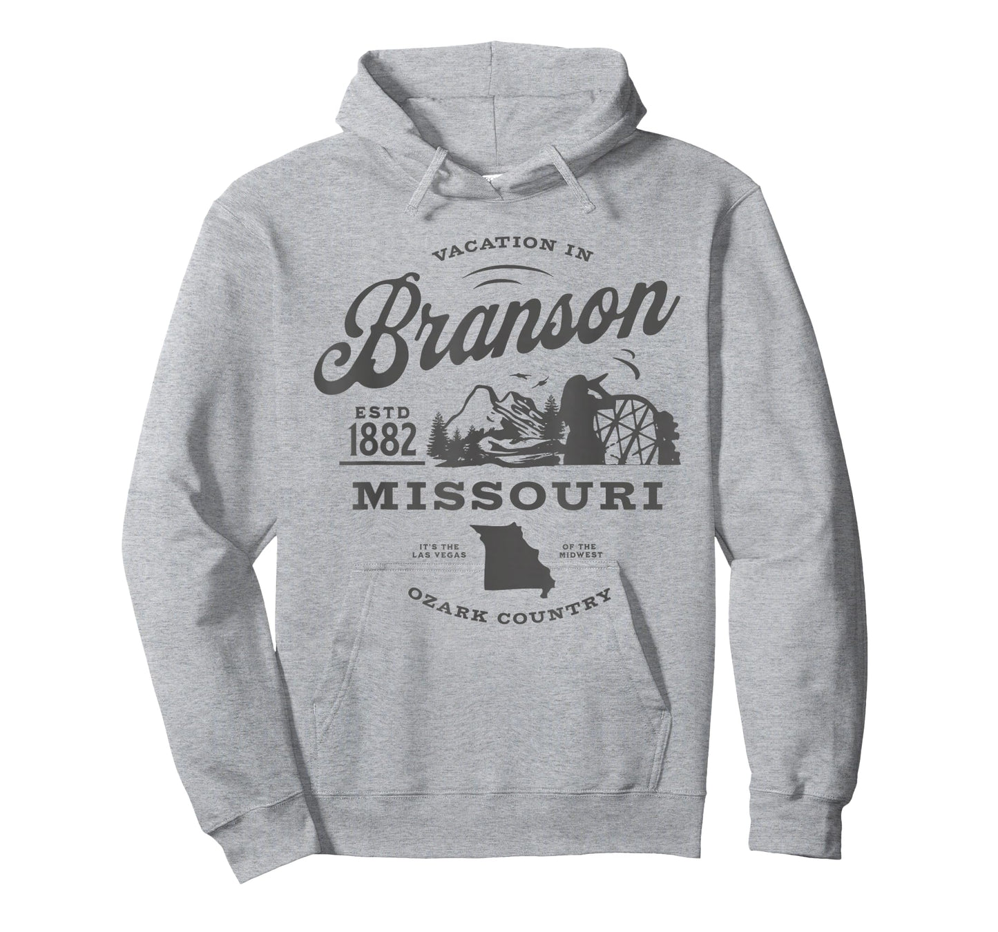 Vacation in Branson, Missouri Estd 1882 Vegas of the Midwest T-Shirt