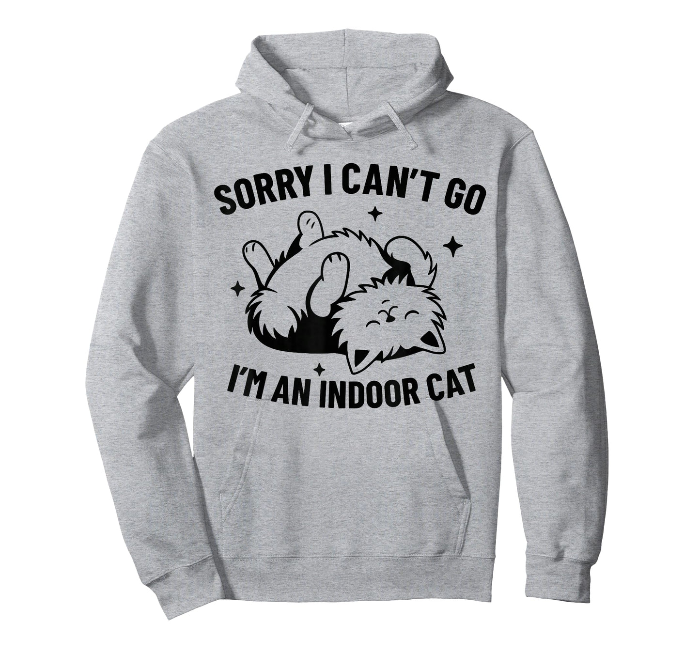 Funny Cat Meme, Introvert Sorry I Can’t Go I’m an Indoor Cat T-Shirt