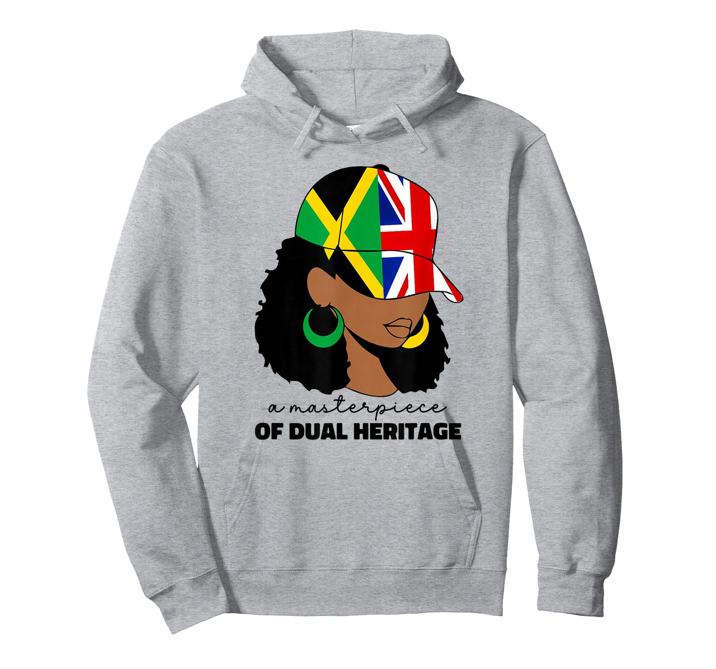 Half Britain And Jamaican British UK Jamaica Flag Girl Women T-Shirt