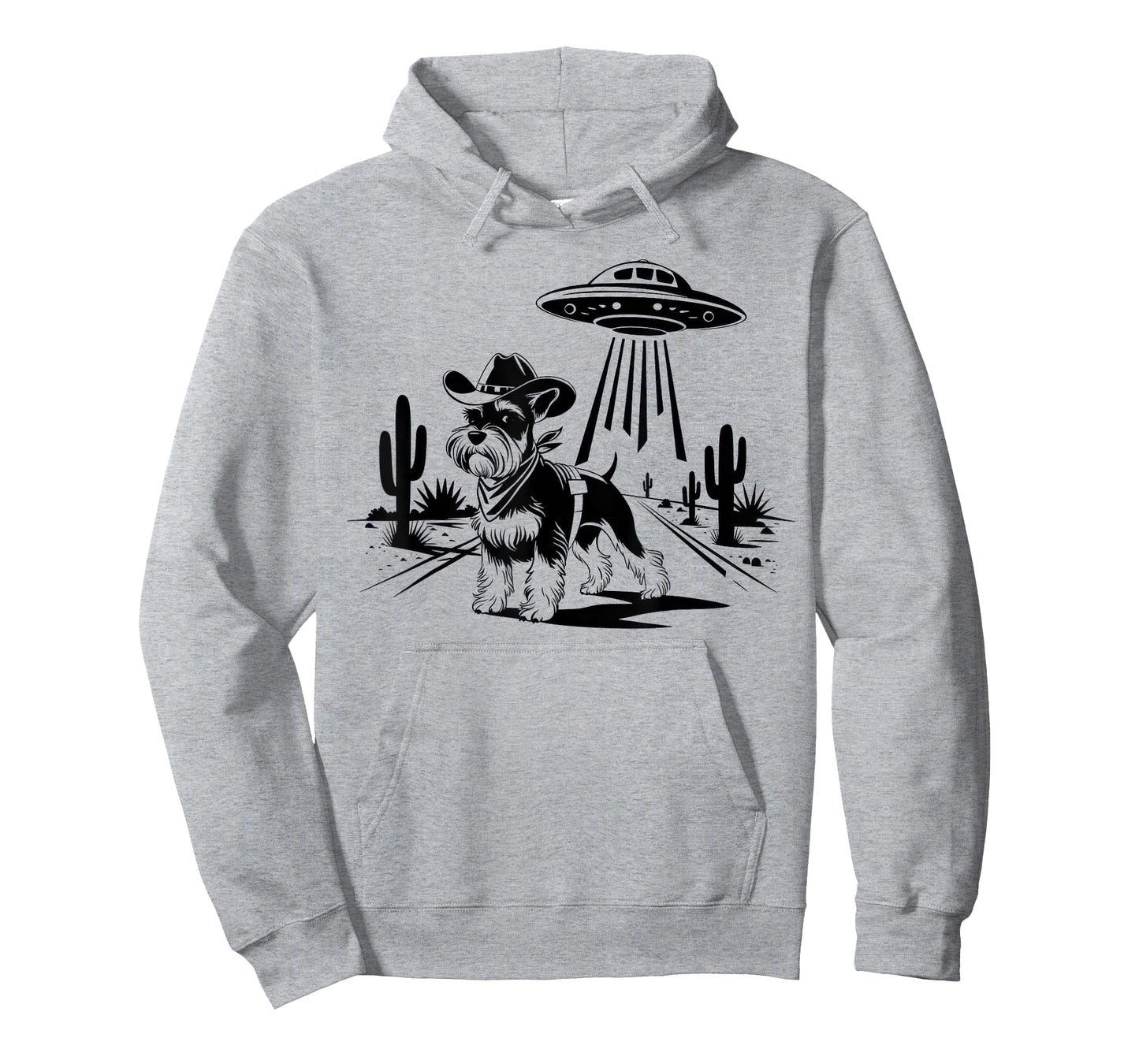 Schnauzer TShirt Schnauzer Vintage Shirt UFO Western Retro T-Shirt
