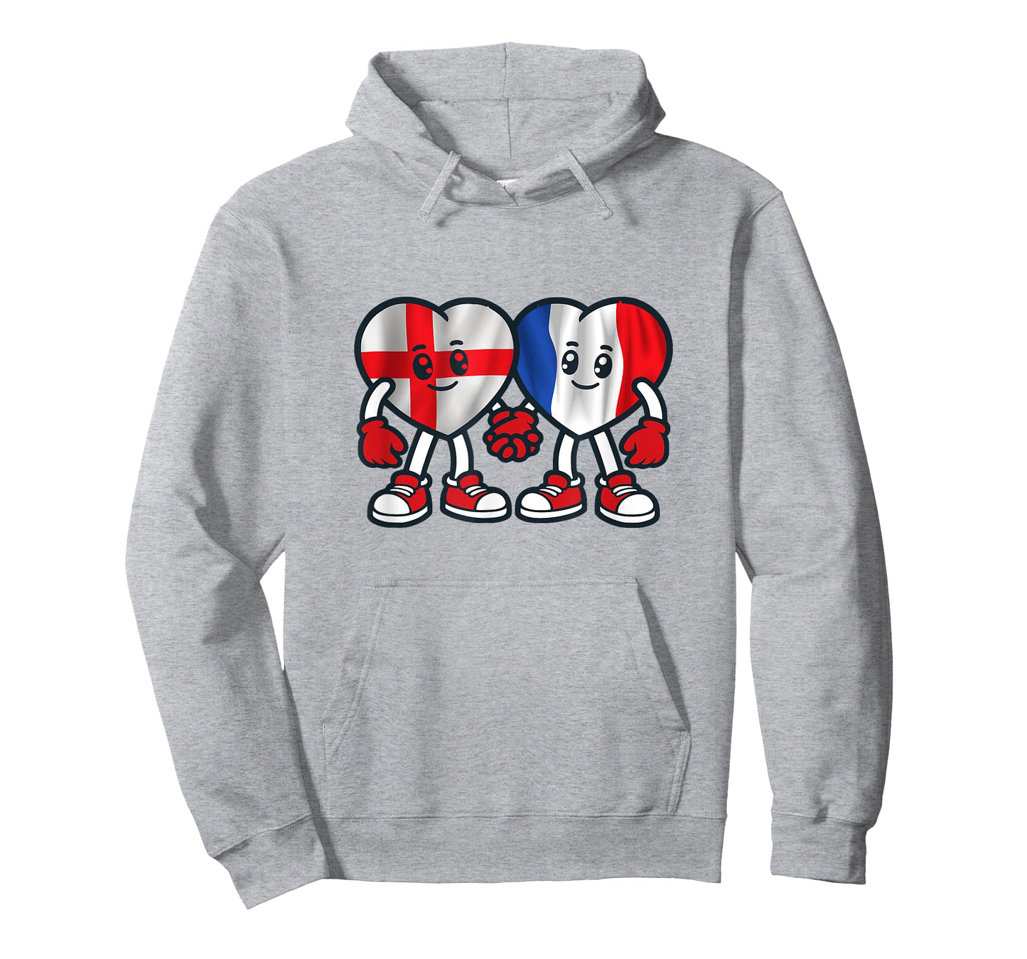 France and England Hearts Friendship T-Shirt