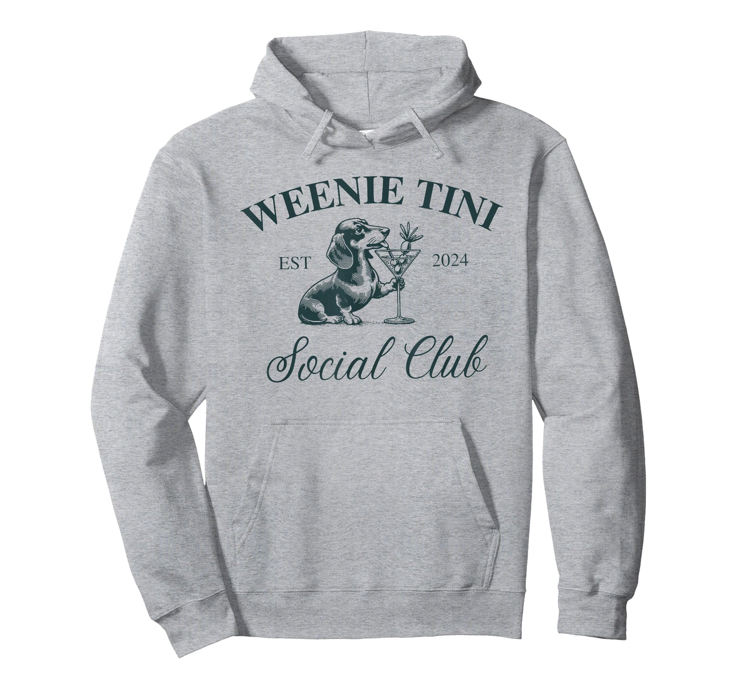 Weenie Tini Social Club, Dachshund Weiner Dog T-Shirt