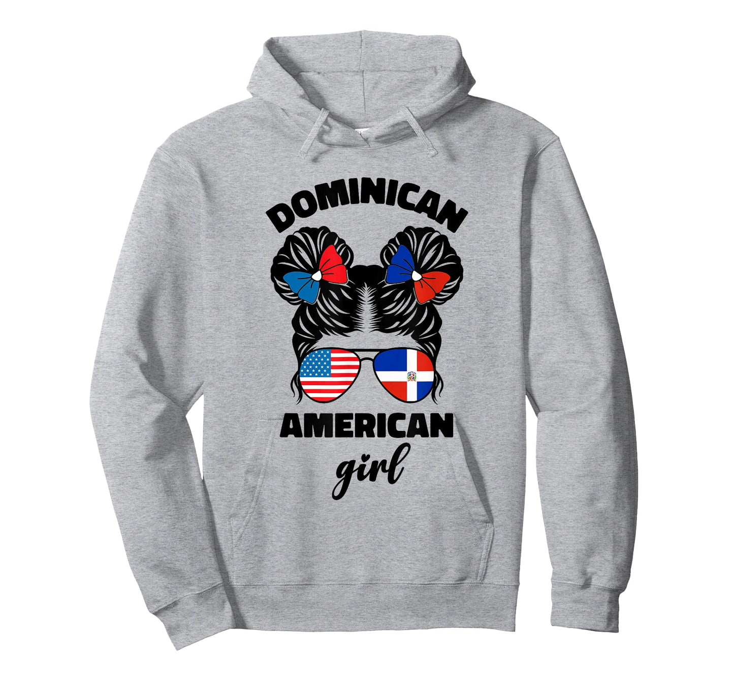 Half Dominican And American Dominicana Usa Flag Kids Girl T-Shirt