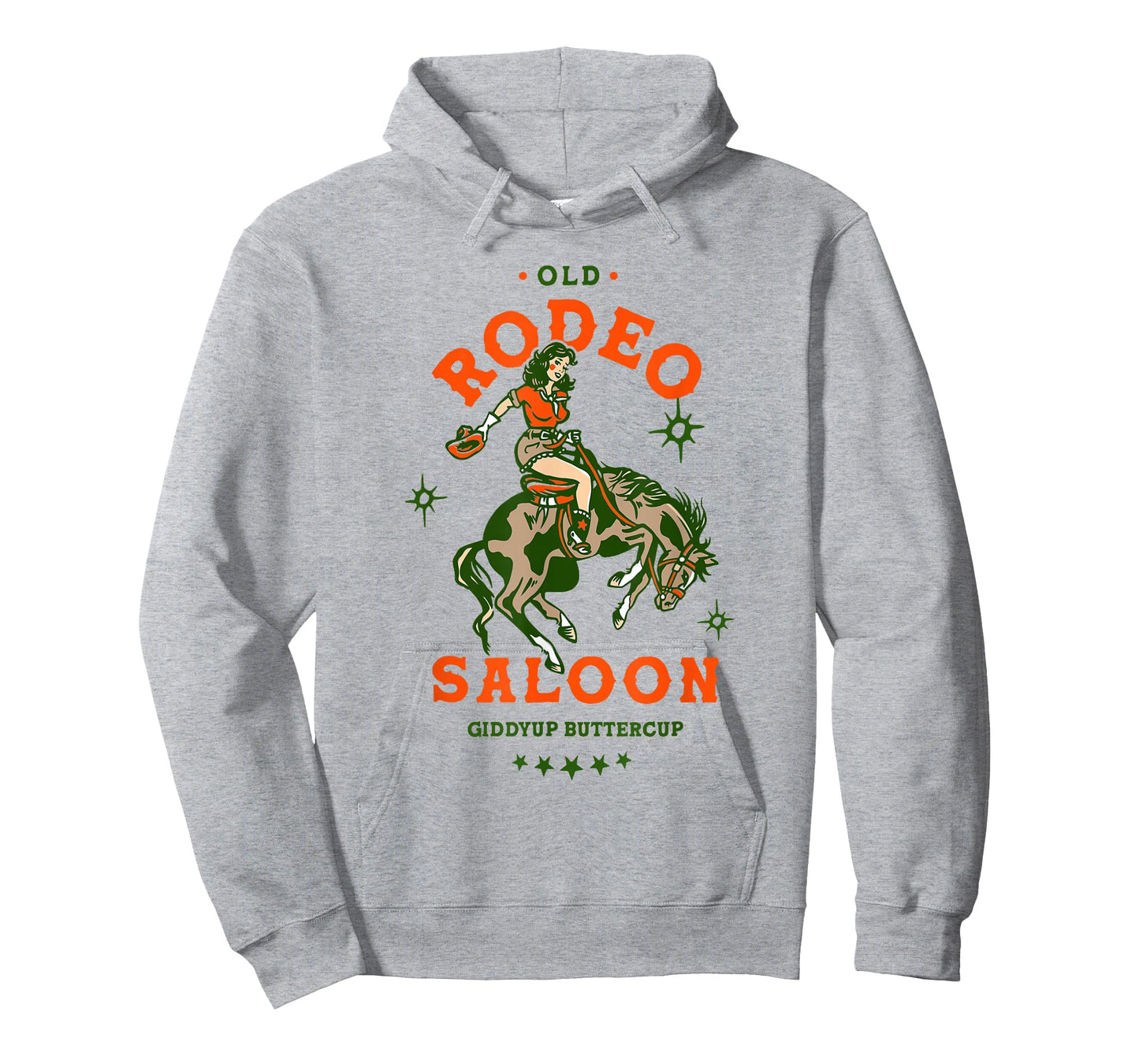 Old Rodeo Saloon: Giddyup Buttercup. Retro Cowgirl & Horse T-Shirt