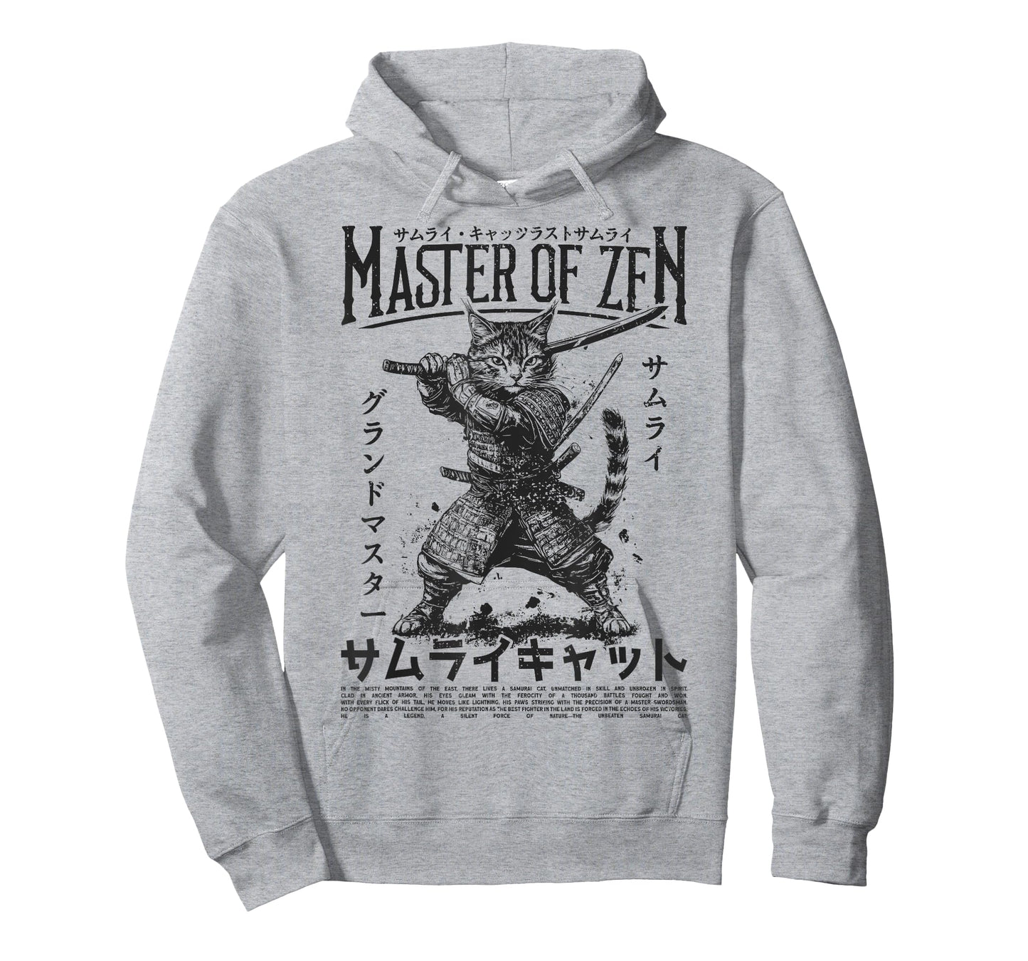 Samurai Cat Warrior Ukiyo Otaku Streetwear Cat Samurai T-Shirt
