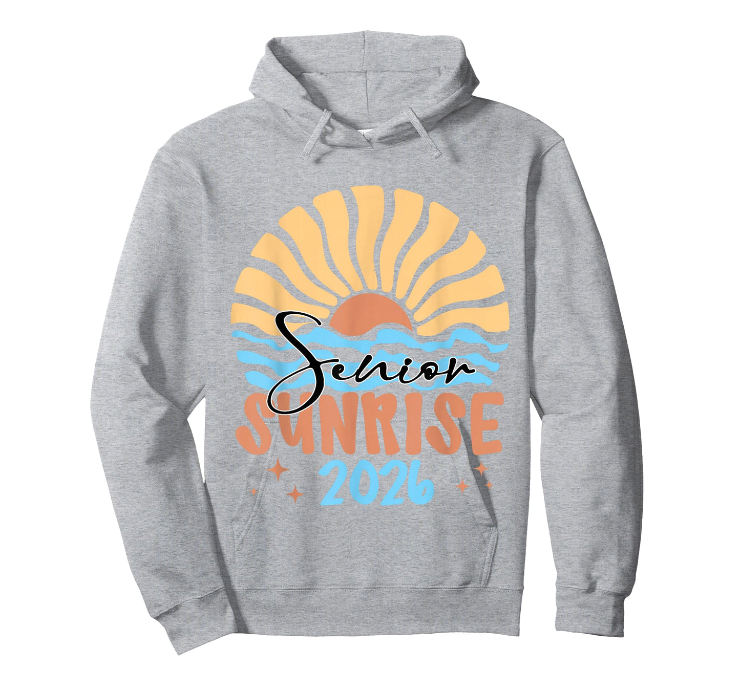 Retro Senior Sunrise Class of 2026 High School Graduation T-Shirt