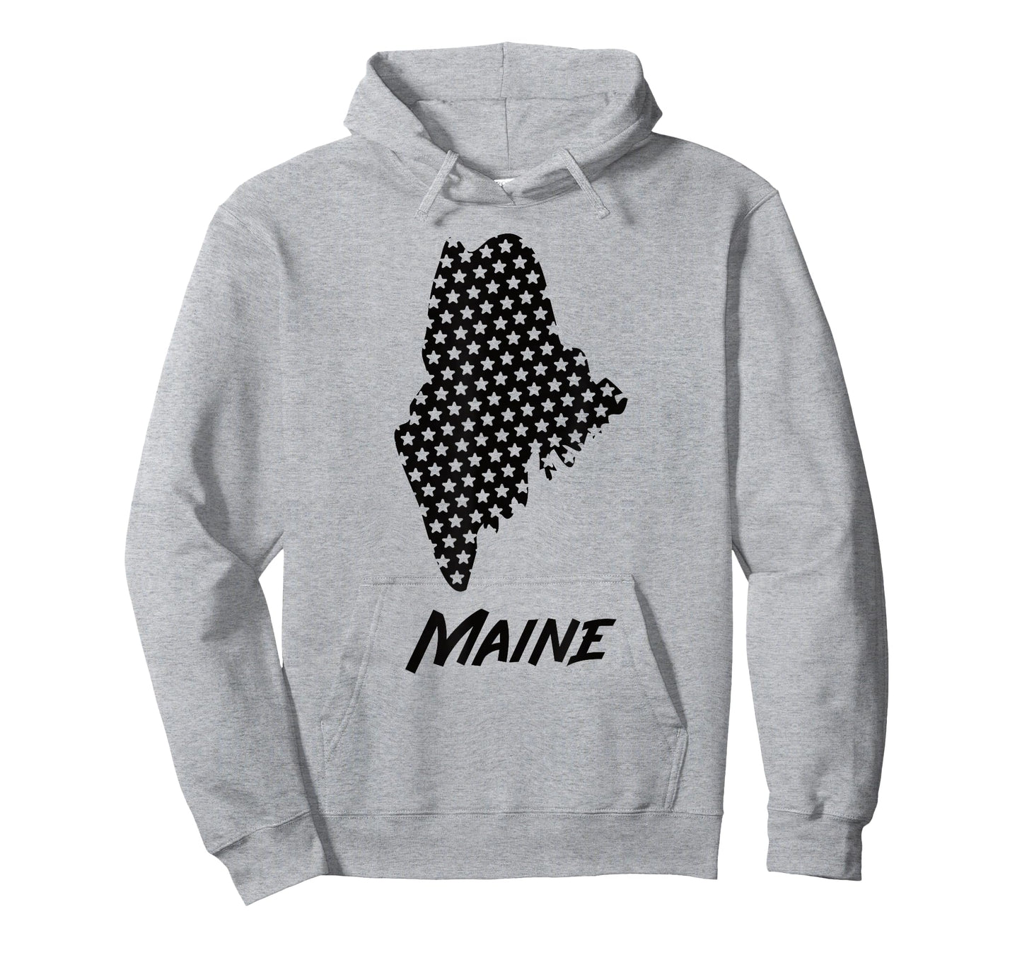 Maine USA State Outline Stars Vintage Retro Design T-Shirt