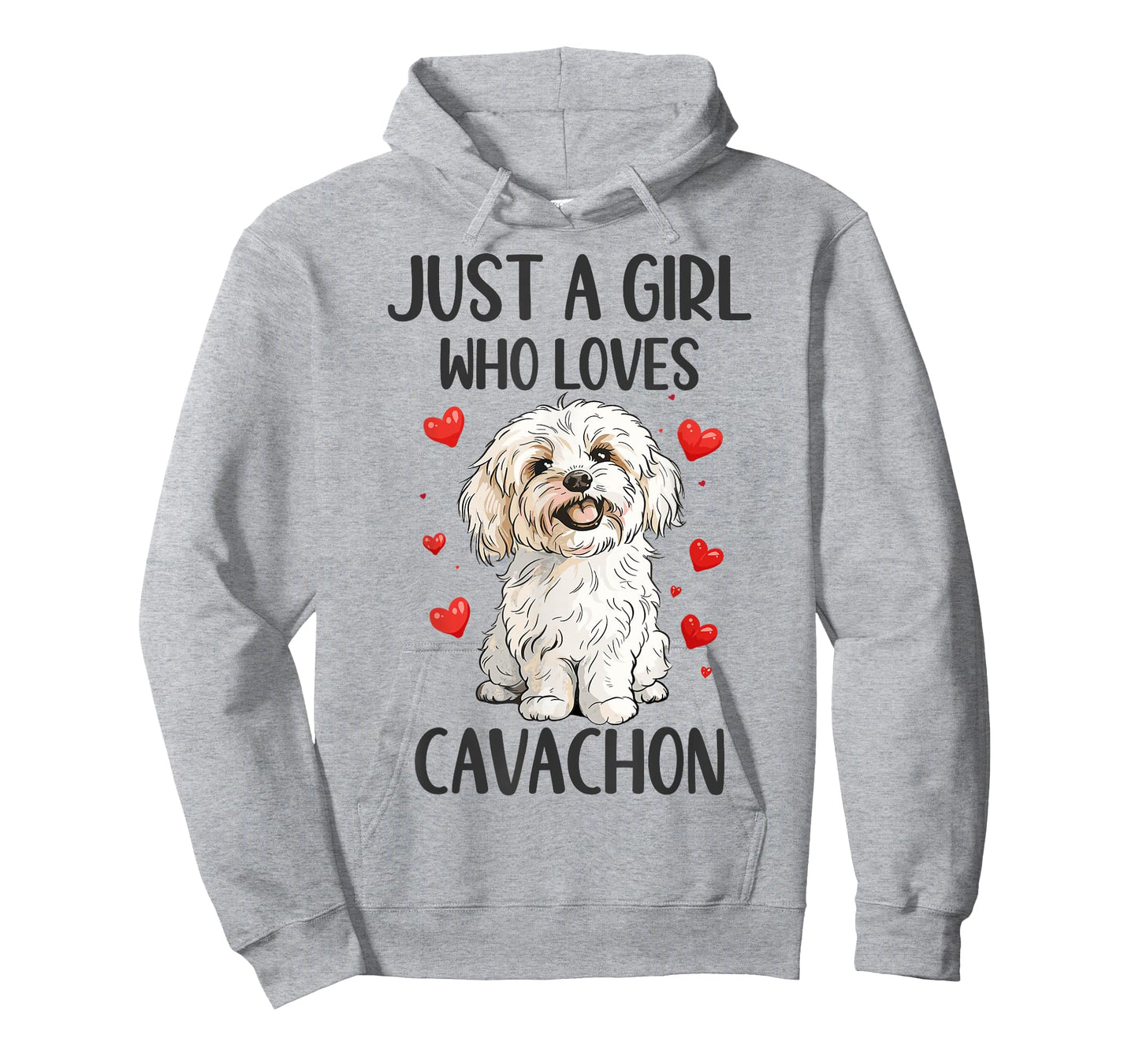 Just a Girl Who Loves Cavachon Funny Cavachon Dog Owner T-Shirt