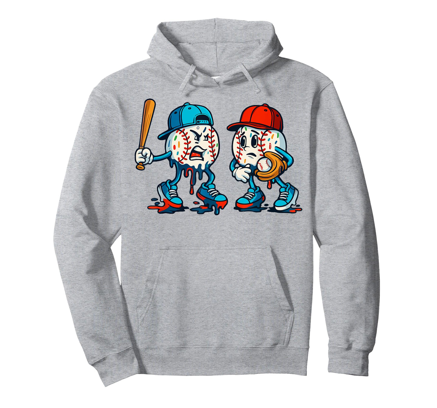 Ice Cream Drip Baseball Spots Baseball Drip T-Shirt