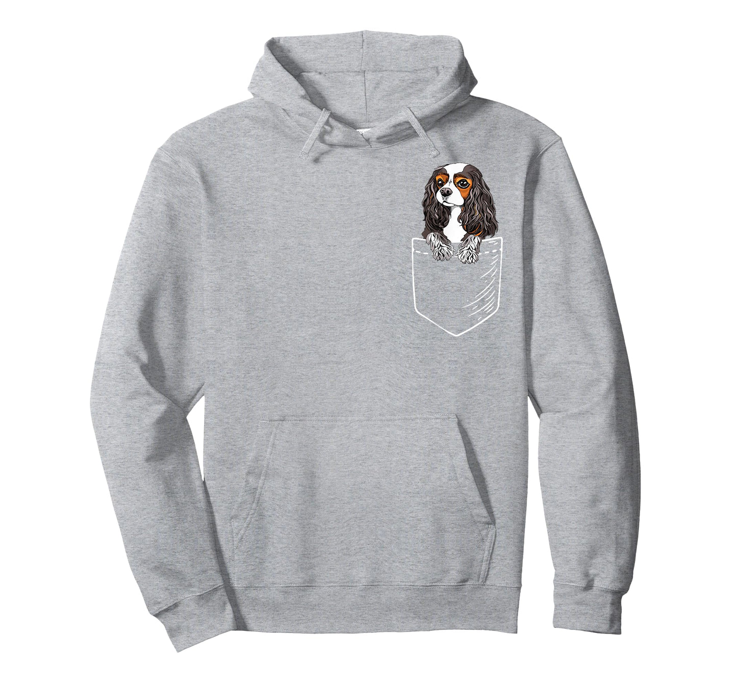 Funny Tricolor Pocket Cavalier King Charles Spaniel Lover T-Shirt