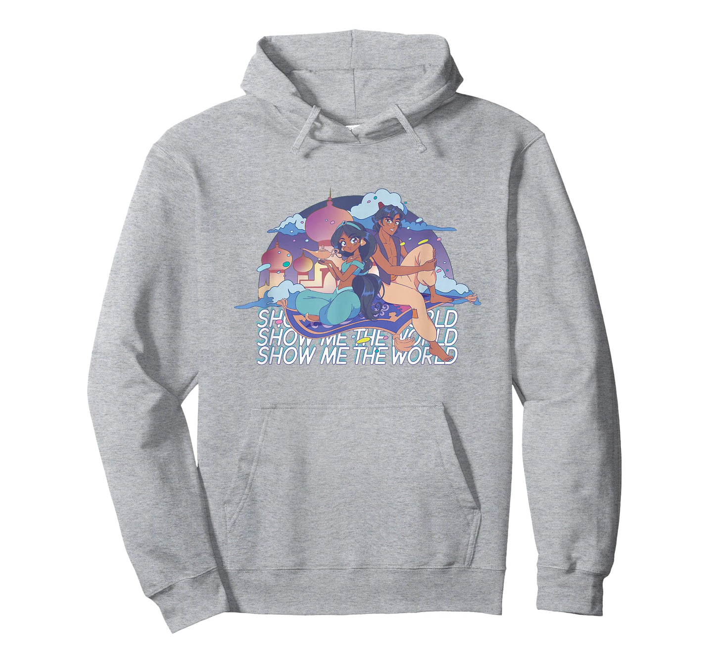 Disney Aladdin Show Me The World Aladdin Jasmine Manga Logo T-Shirt