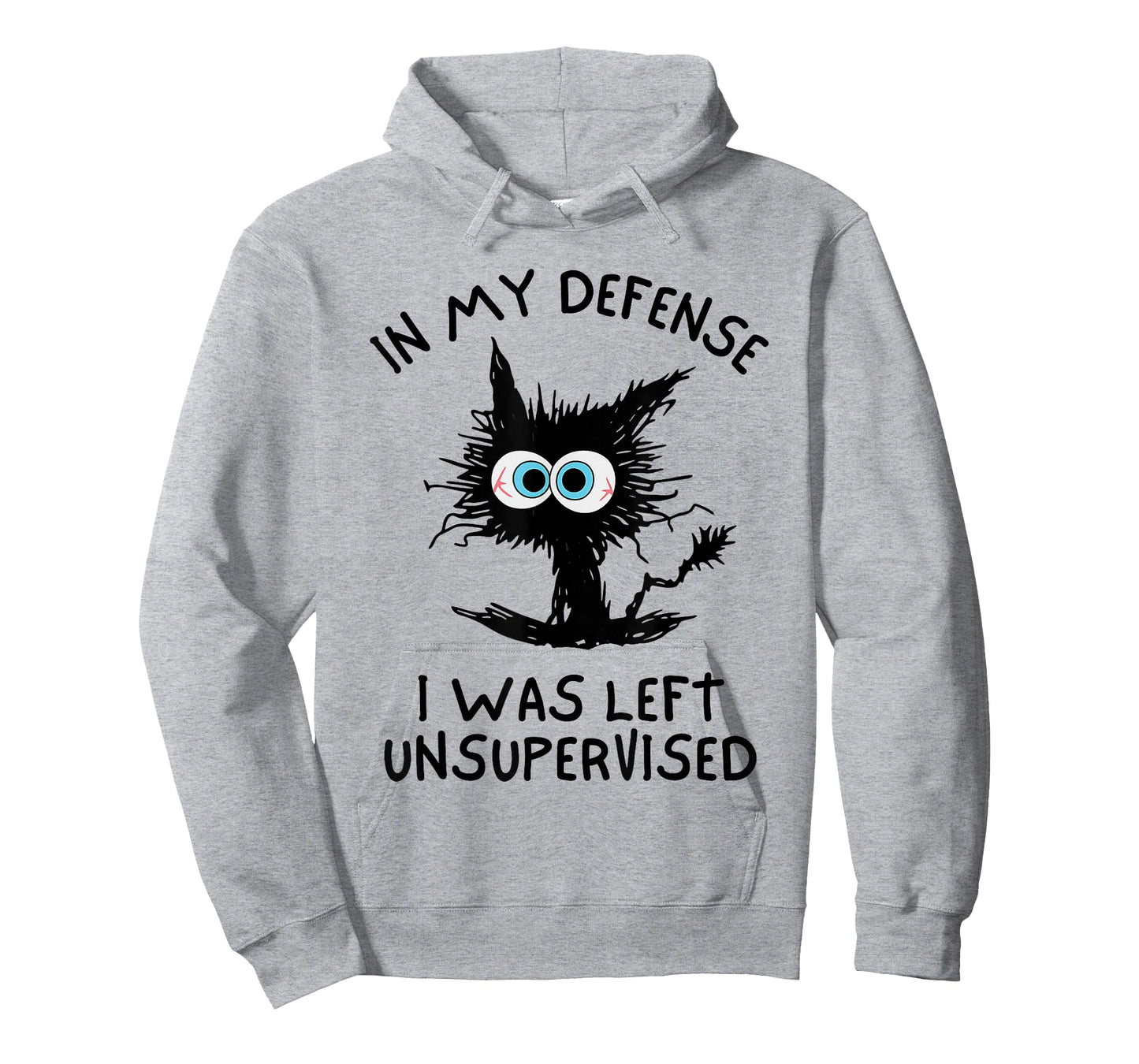 in My Defense I was Left Unsupervised Cool Funny Cat T-Shirt