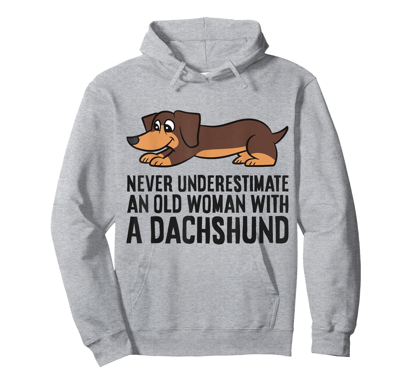 Never Underestimate An Old Woman With A Dachshund T-Shirt