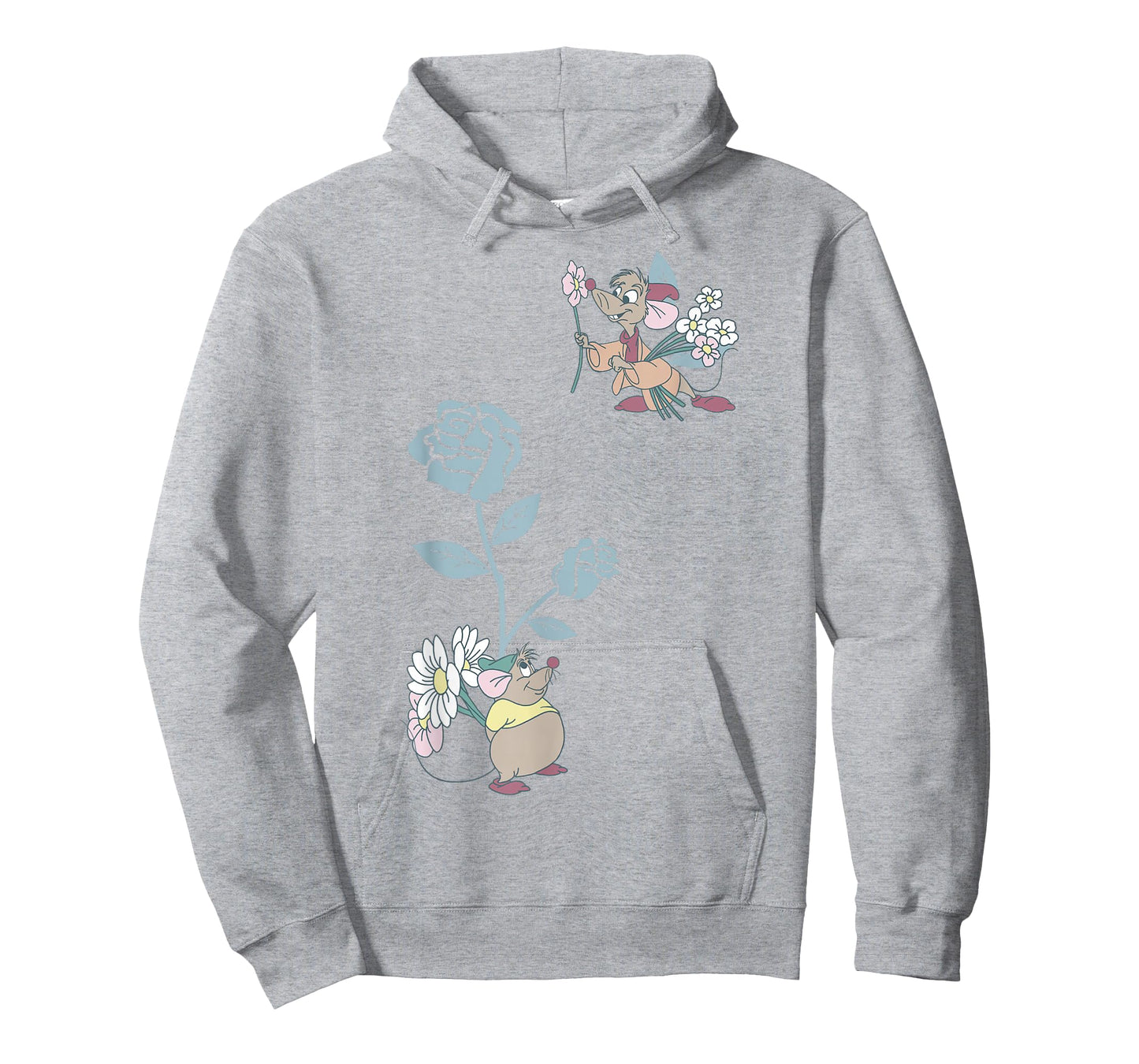 Disney Cinderella Jaq and Gus Flower Poster T-Shirt