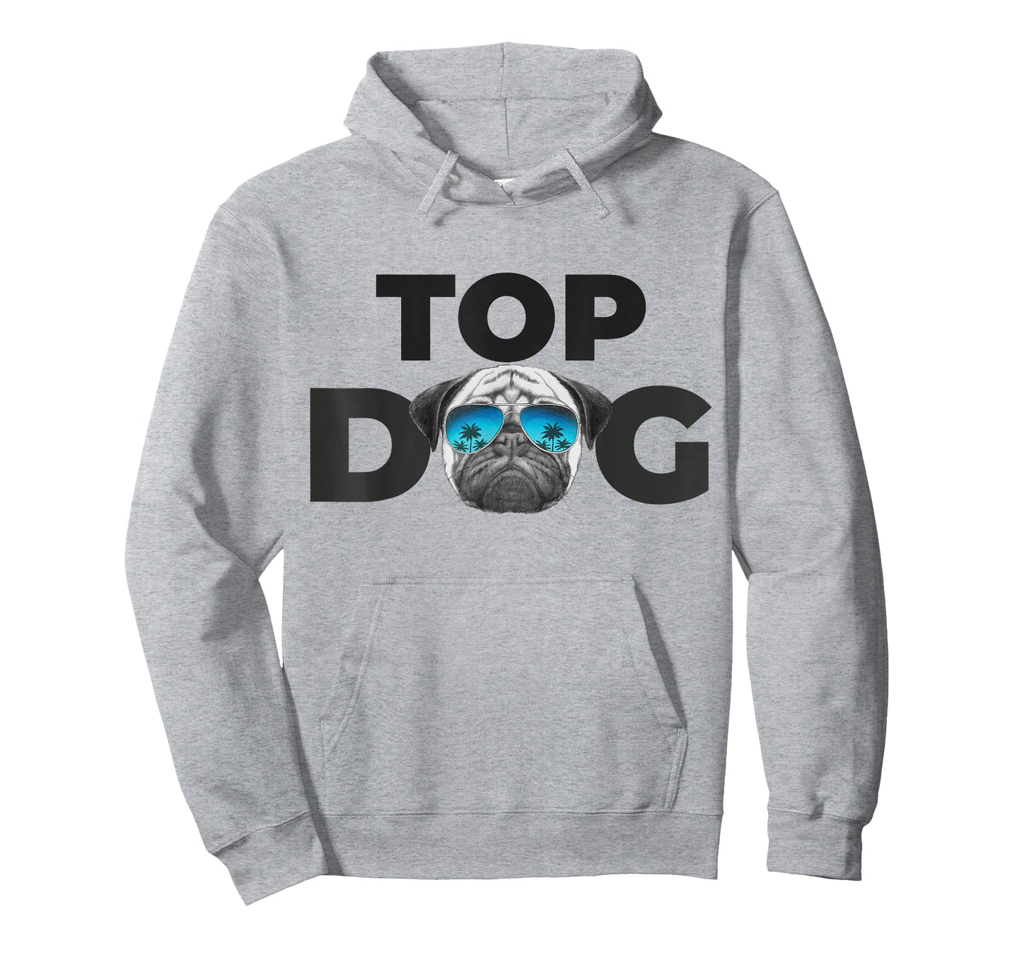 Top Dog Shirt | Pug Lovers Shirts for Men Funny Dog Pet Pug T-Shirt