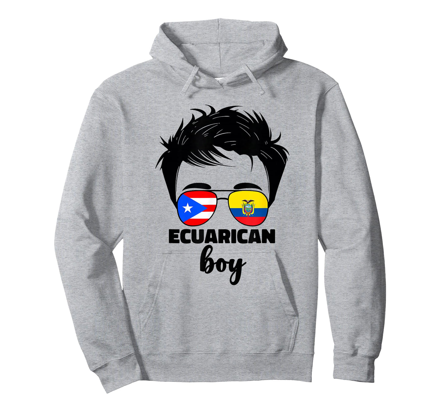 Half Ecuadorian And Puerto Rican Rico Ecuador Flag Kids Boy T-Shirt