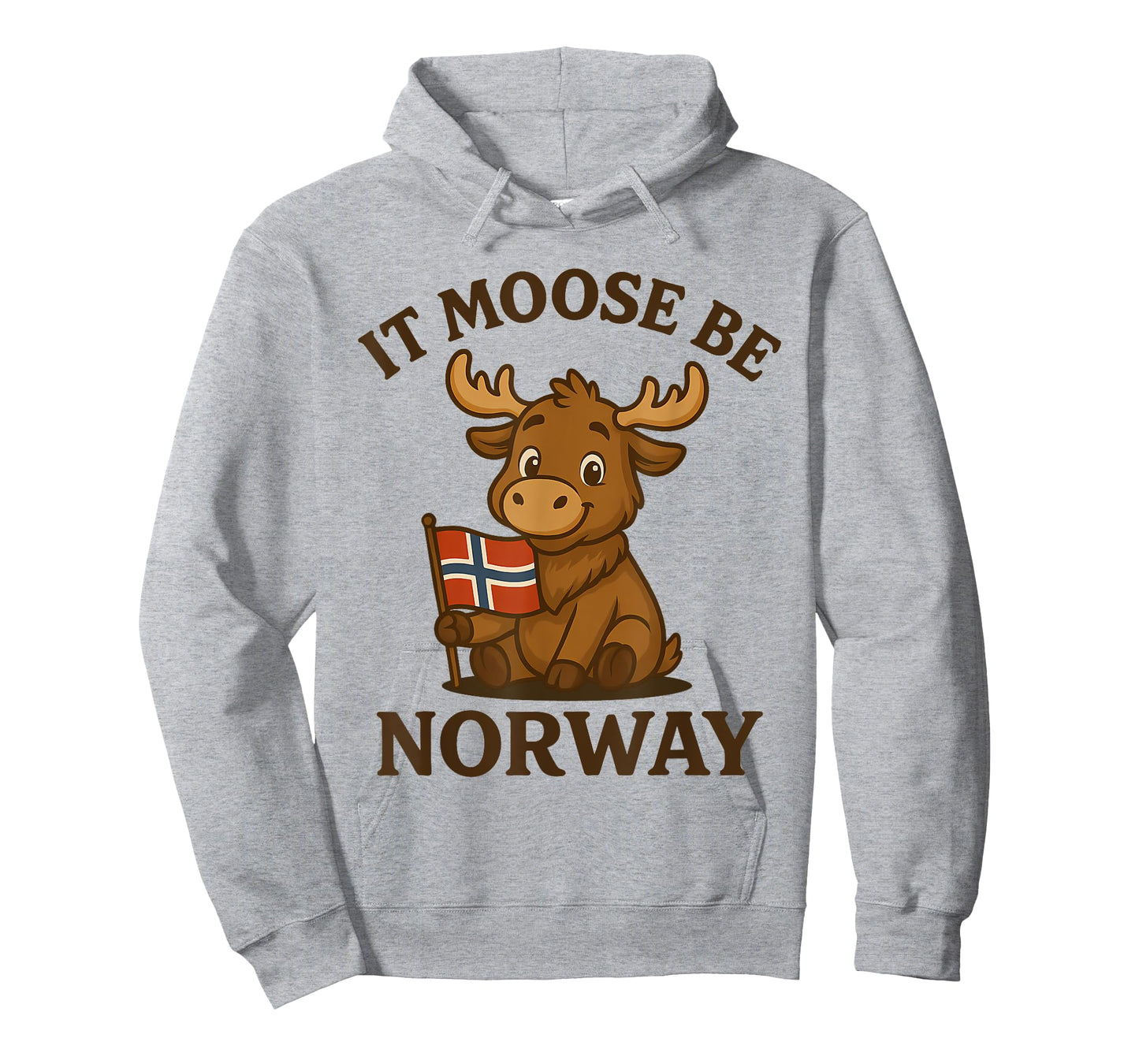 Moose Norway Humor Scandinavian Travel Nordic Wildlife Pun T-Shirt