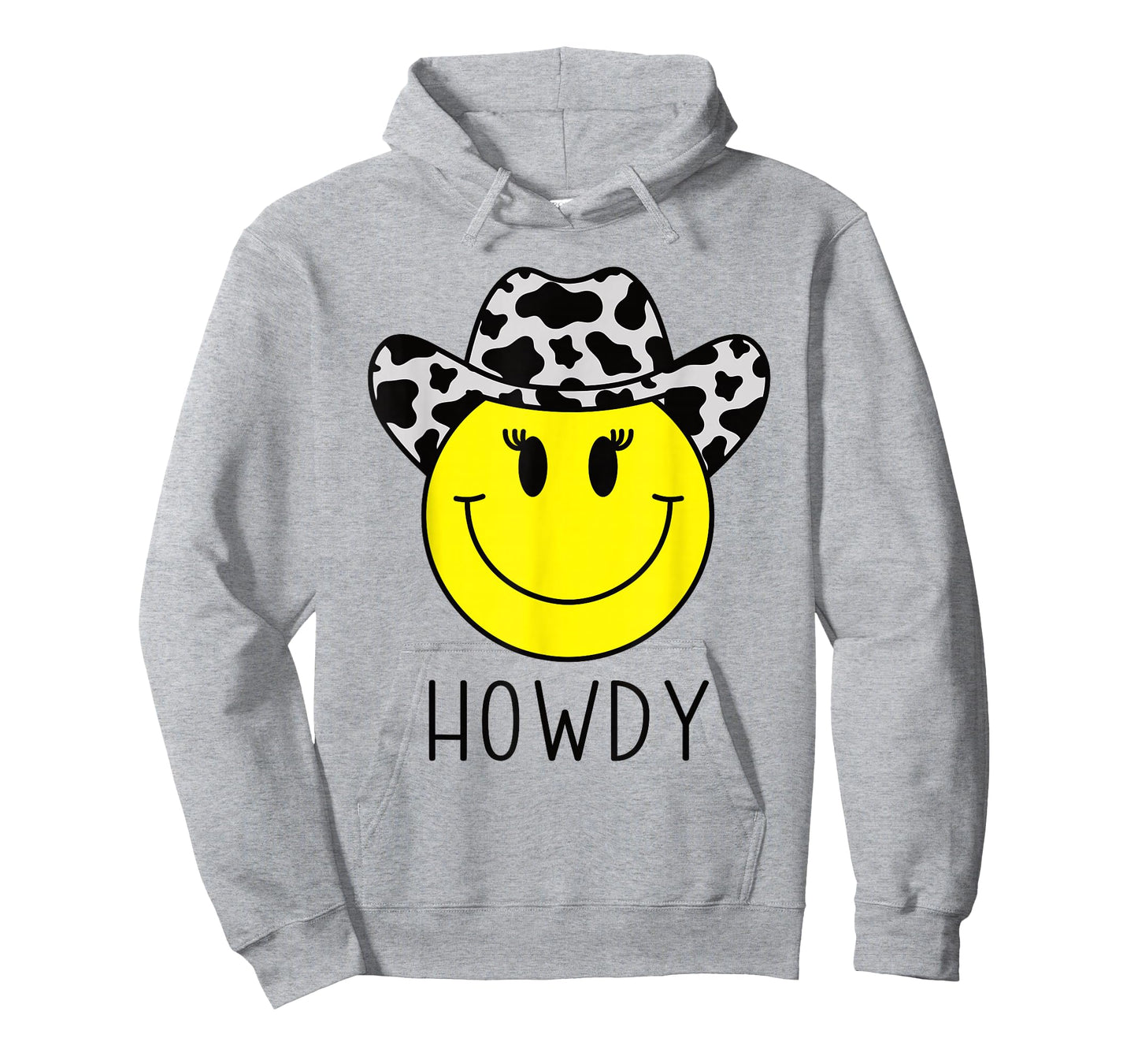 Cute Howdy Western Yellow Happy Smiling Smile Face Cowgirl T-Shirt