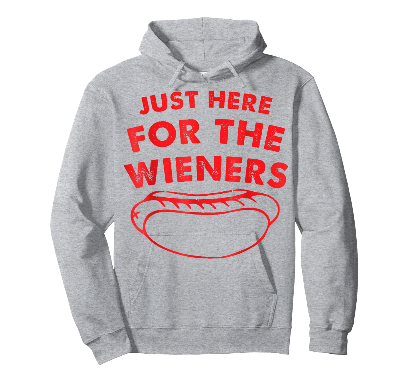 Just Here for The Wieners Funny Hot Dog 4th of July American T-Shirt