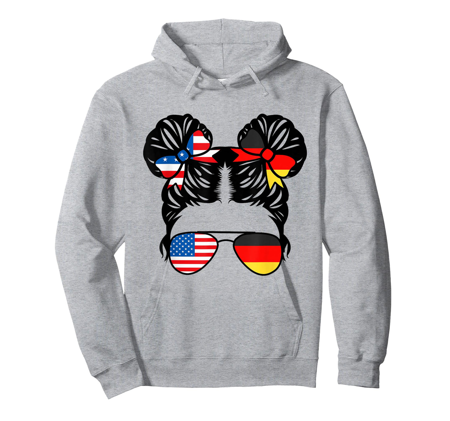 Half American Half German Girl USA Germany Flag Patriot T-Shirt