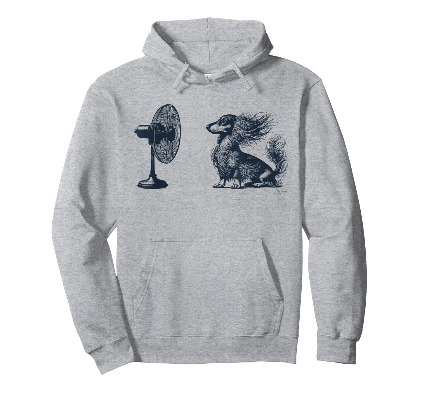 Long-Haired Dachshund Fan Club Funny Dog Wienerdog Breeze T-Shirt