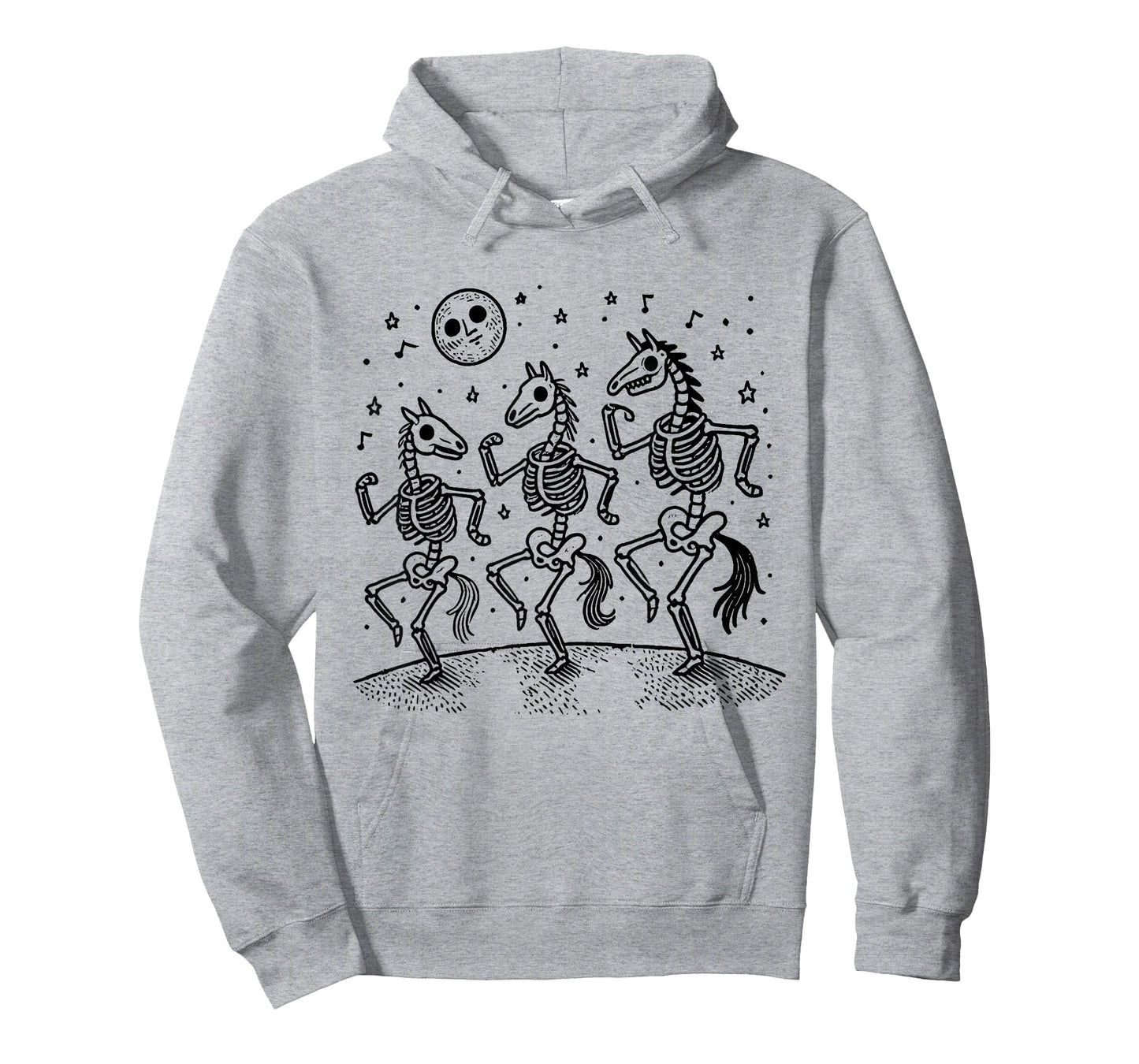 Funny Skeleton Horse Dancing Halloween Horse Lover Spooky T-Shirt