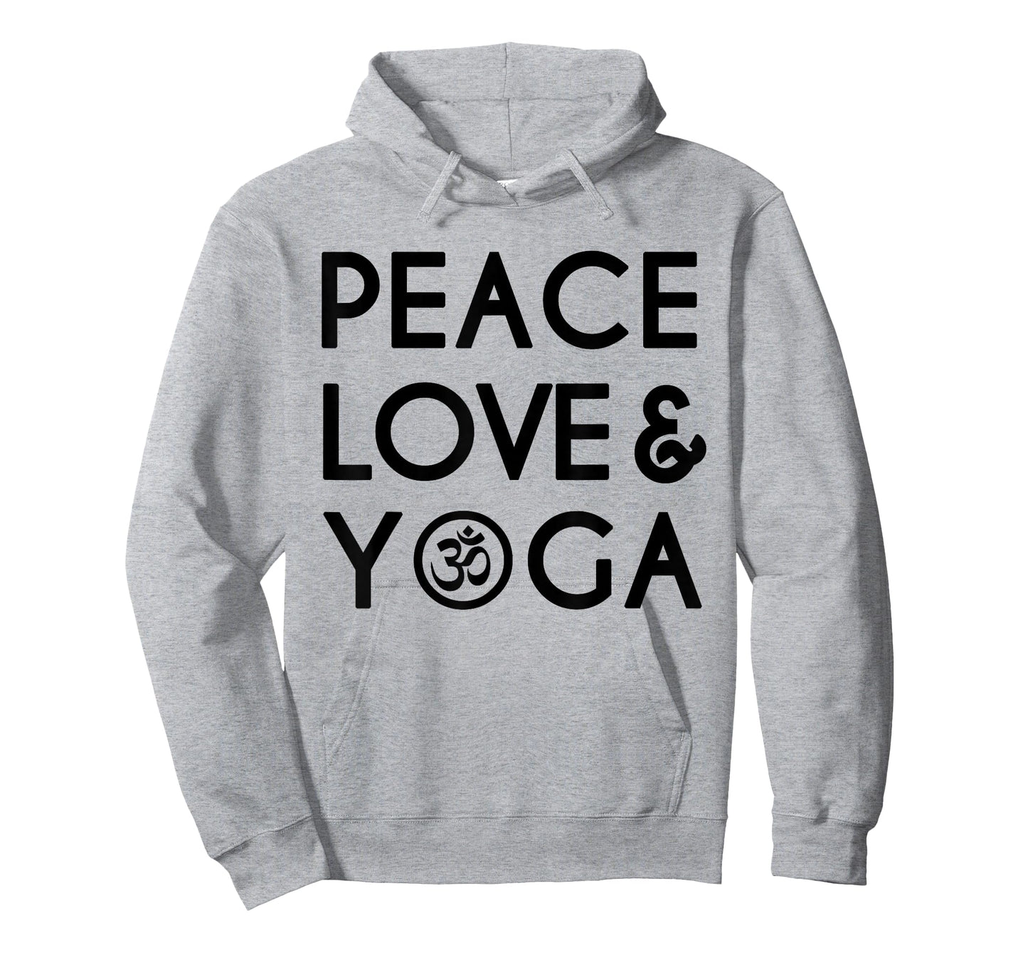 Peace Love and Yoga Om Symbol Yogi Yoga Quote T-Shirt