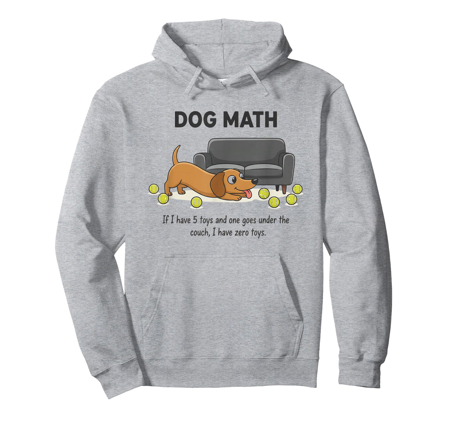 Funny Dog Design. Dog Math If I Have Five Toys Coworker T-Shirt