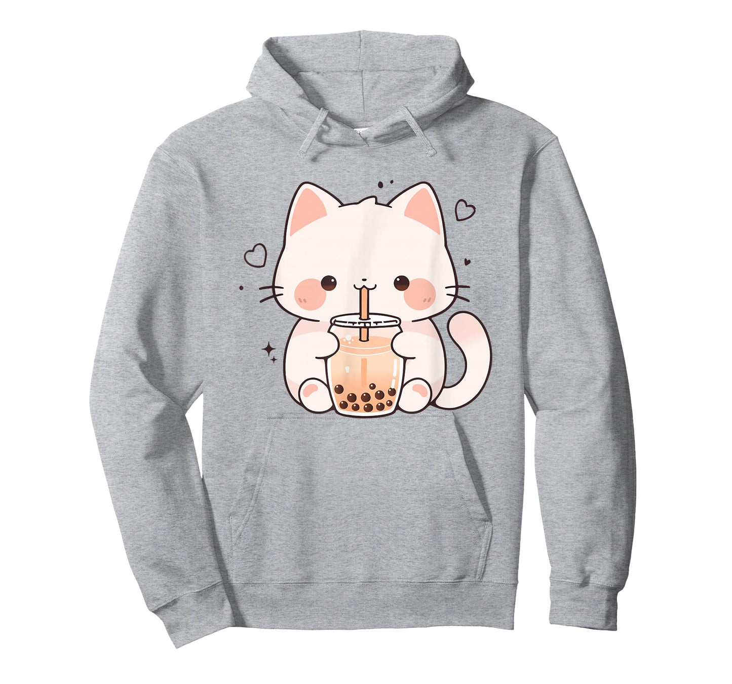 Kawaii Cat Boba Japanese Cute Aesthetic Anime Girls Teens T-Shirt