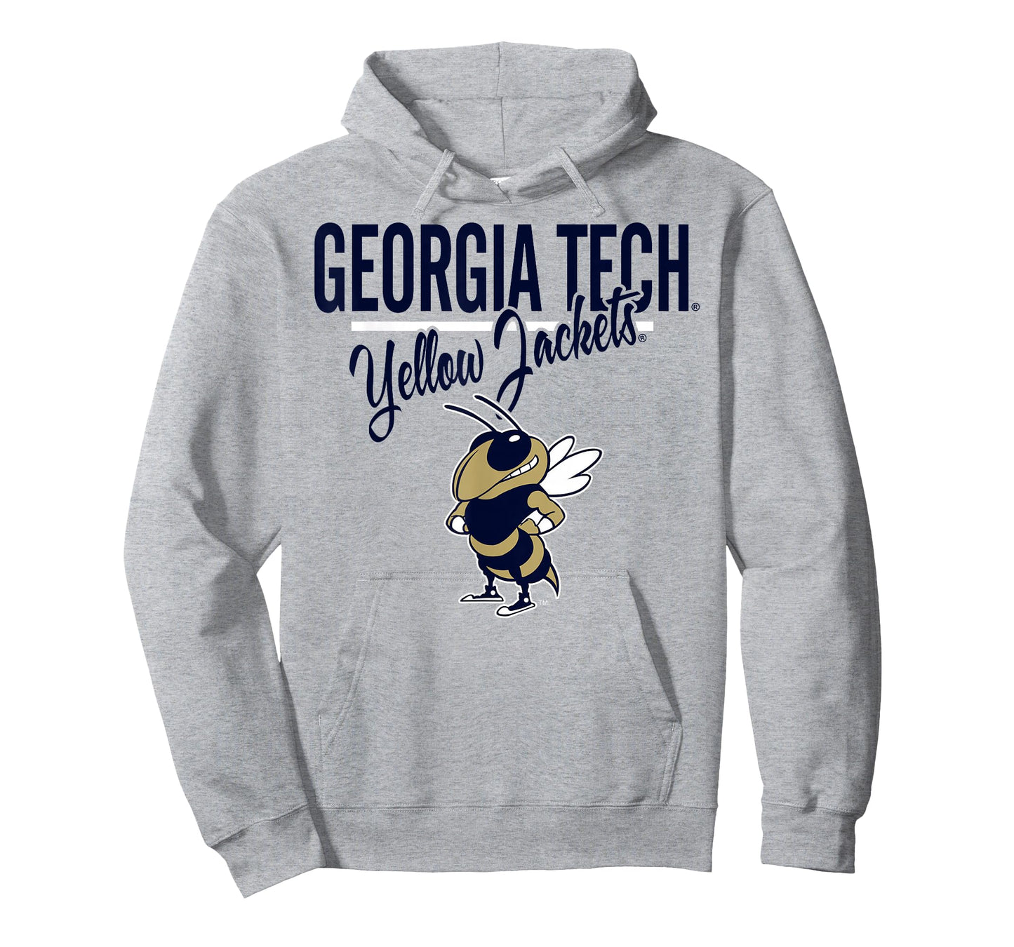 Georgia Tech Yellow Jackets Mascot Gray Officially Licensed T-Shirt