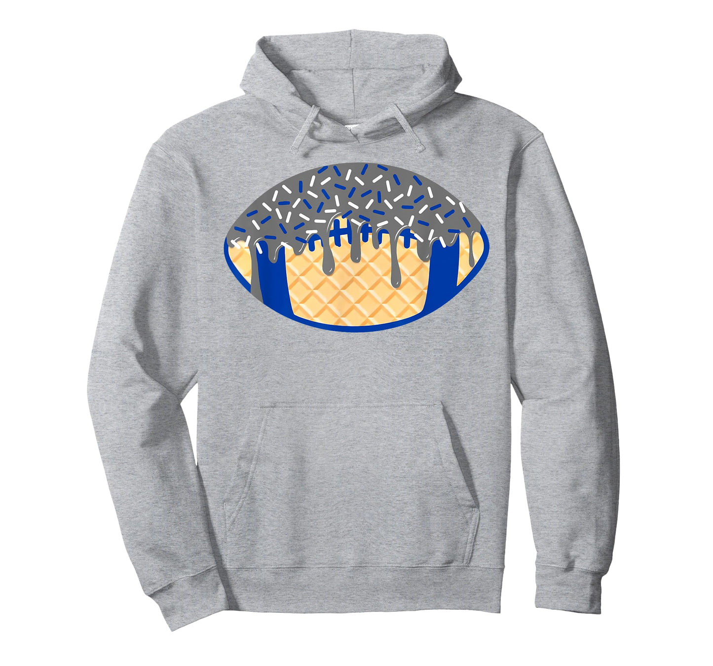 Football Ice Cream Drip with Sprinkles Men Boys Kids T-Shirt