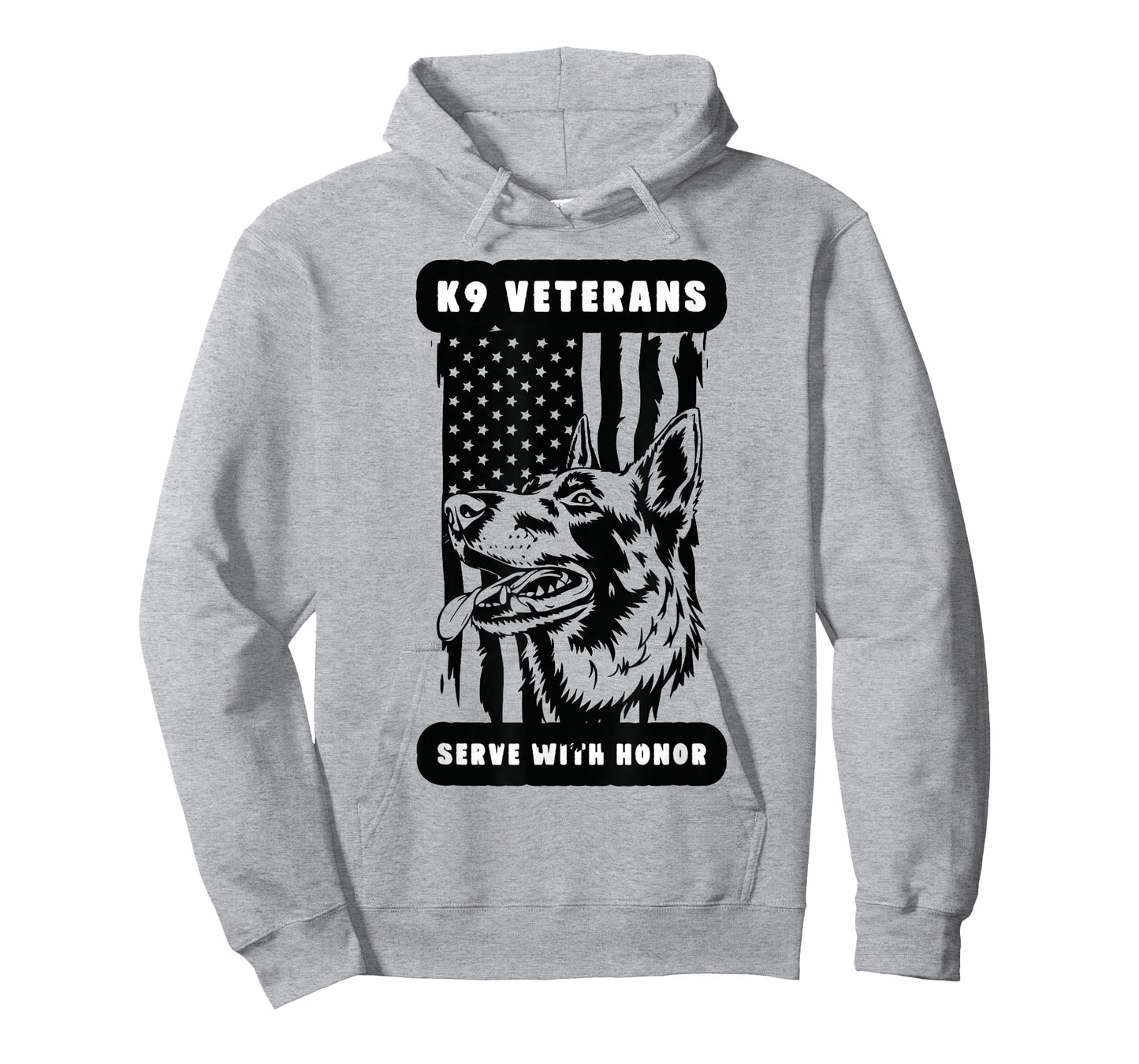K9 Veteran Military Working Dog USA US Flag K9 Veterans Day T-Shirt