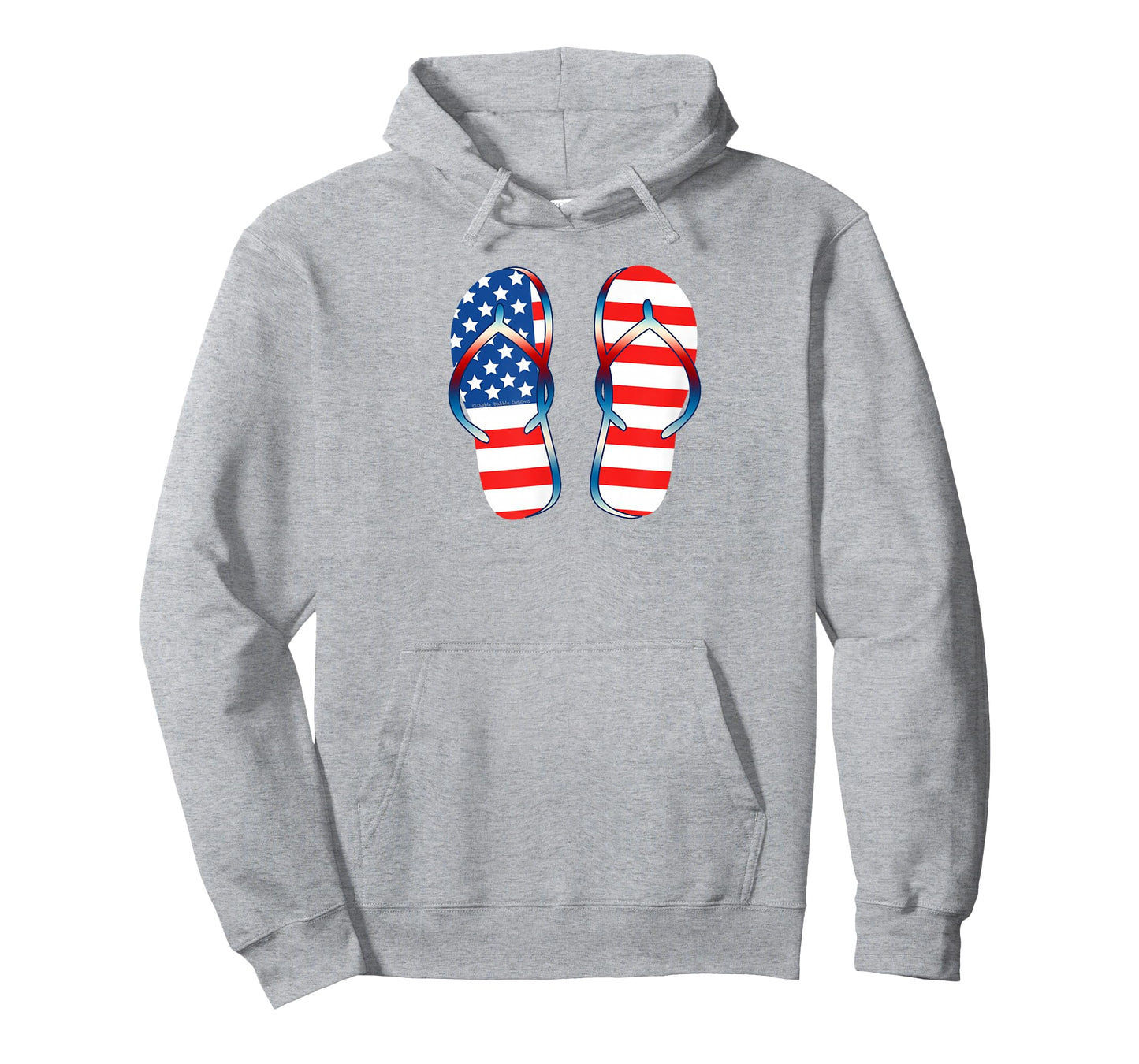 Patriotic USA Flag Summer Flip Flops - 4th of July T-Shirt