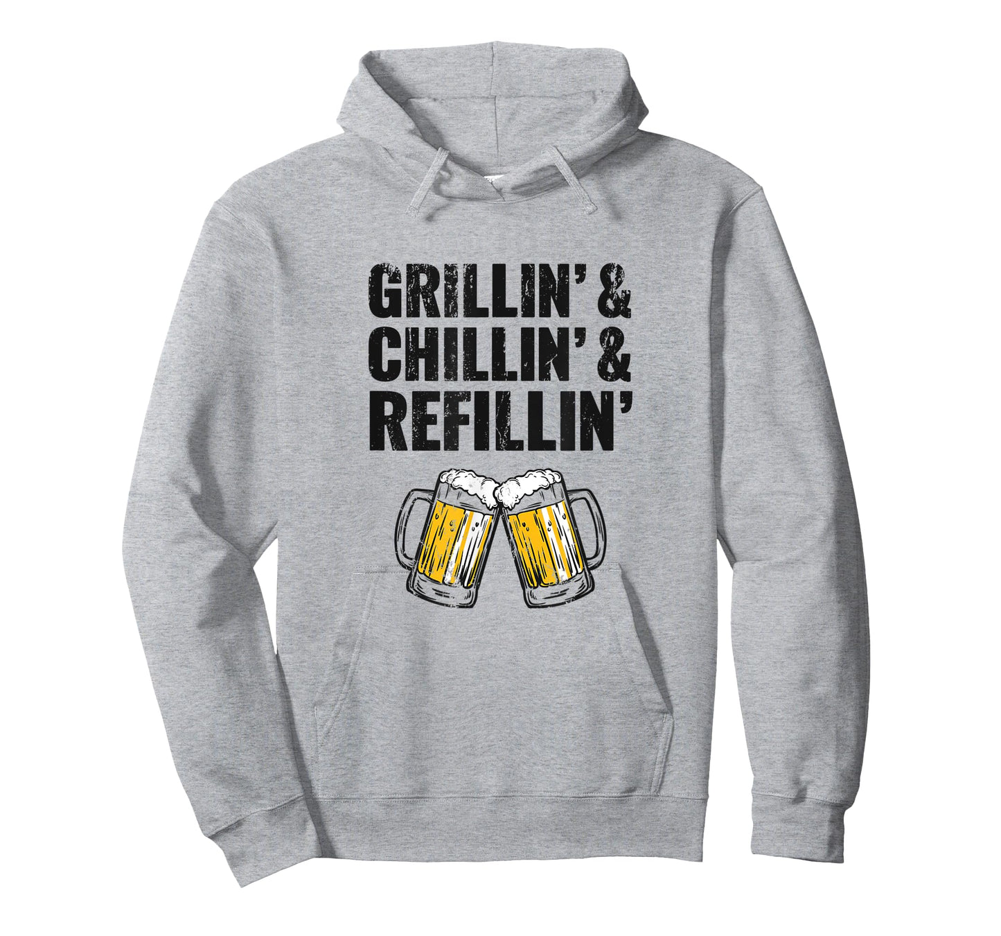 Grillin Chillin Shirt, Grillin Chillin Refillin Beer T-Shirt