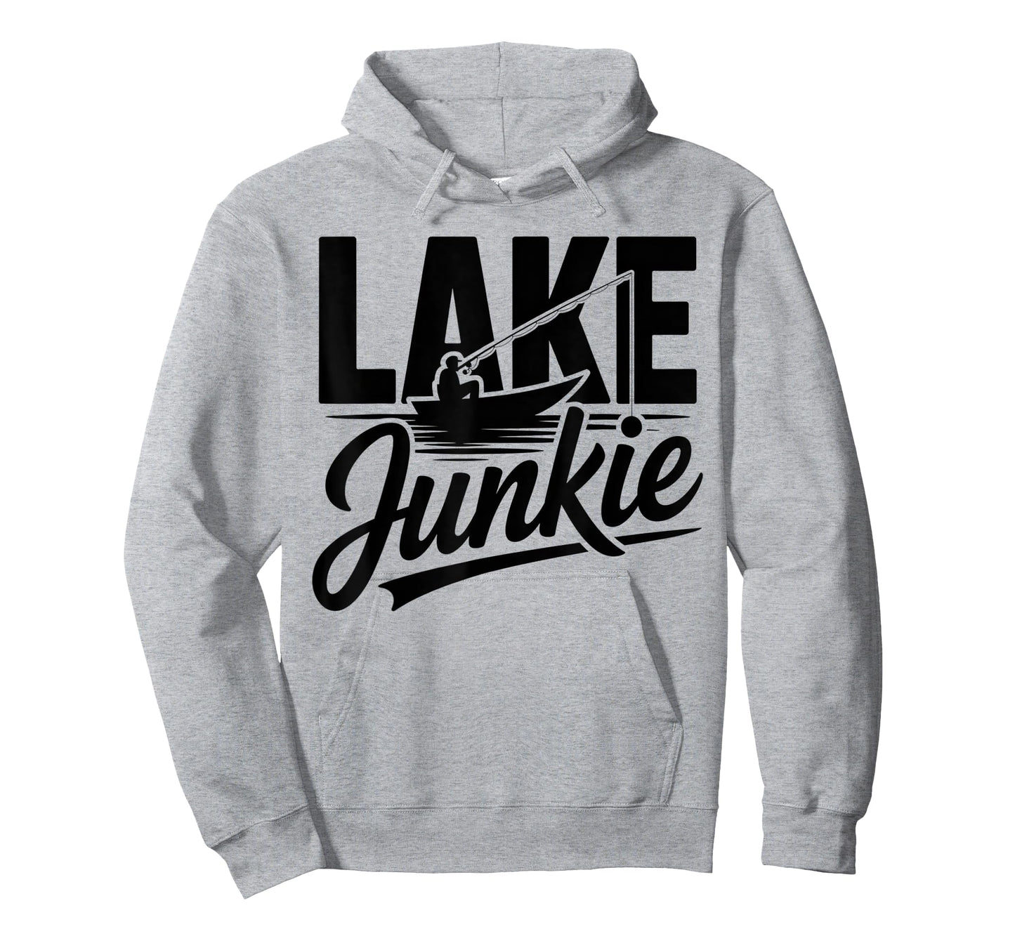 Lake Junkie Summer Boating Vacation Outdoor Fishing Camping T-Shirt