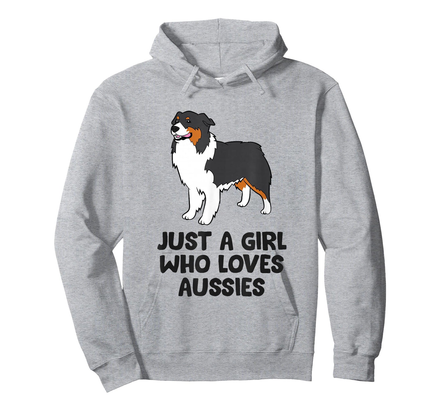 Australian Shepherd Girl Just a Girl Who Loves Aussie Dogs T-Shirt
